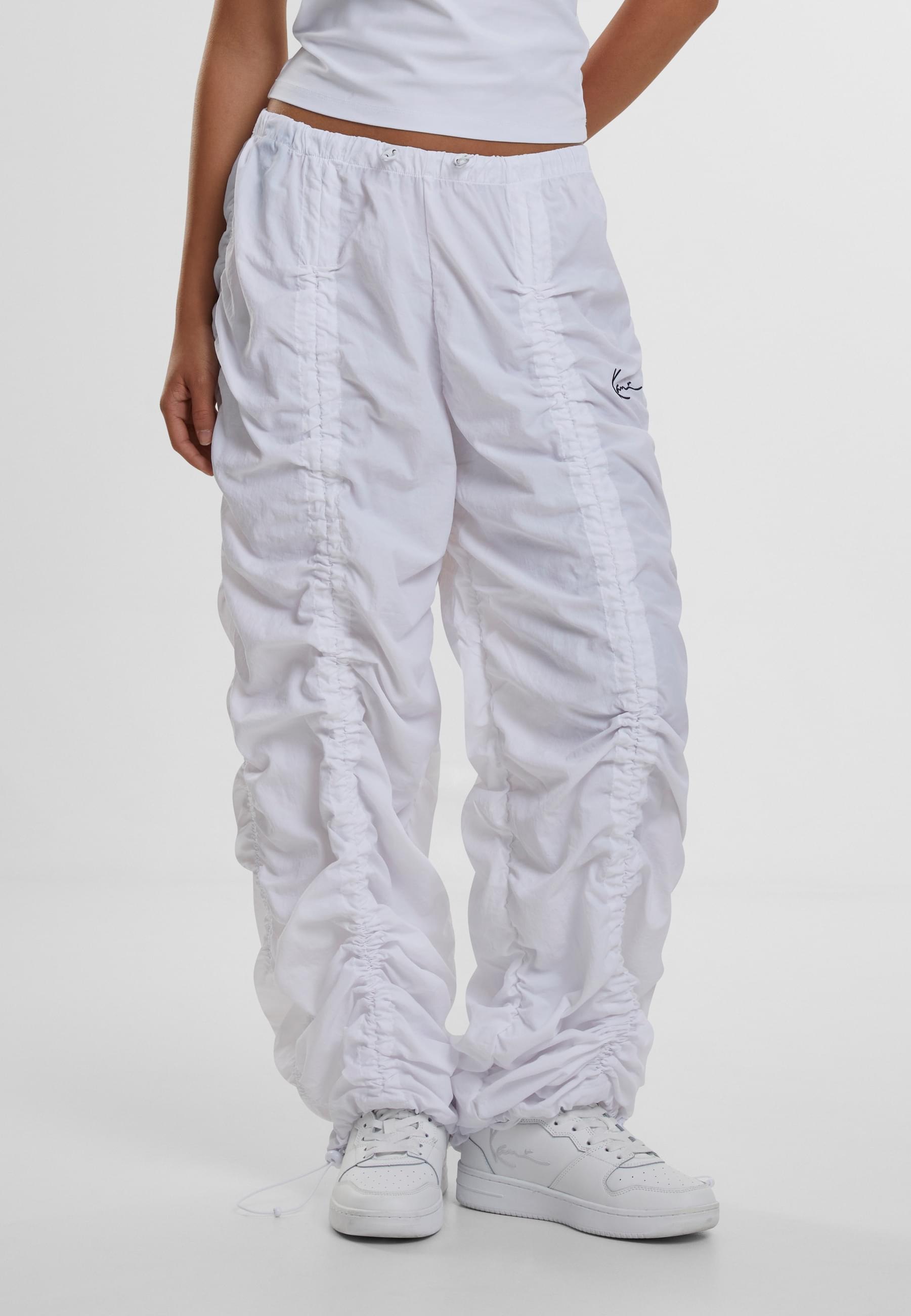 Karl Kani Stoffhose »Karl Kani Damen Small Signature Gathering Parachute Pants«, (1 tlg.)