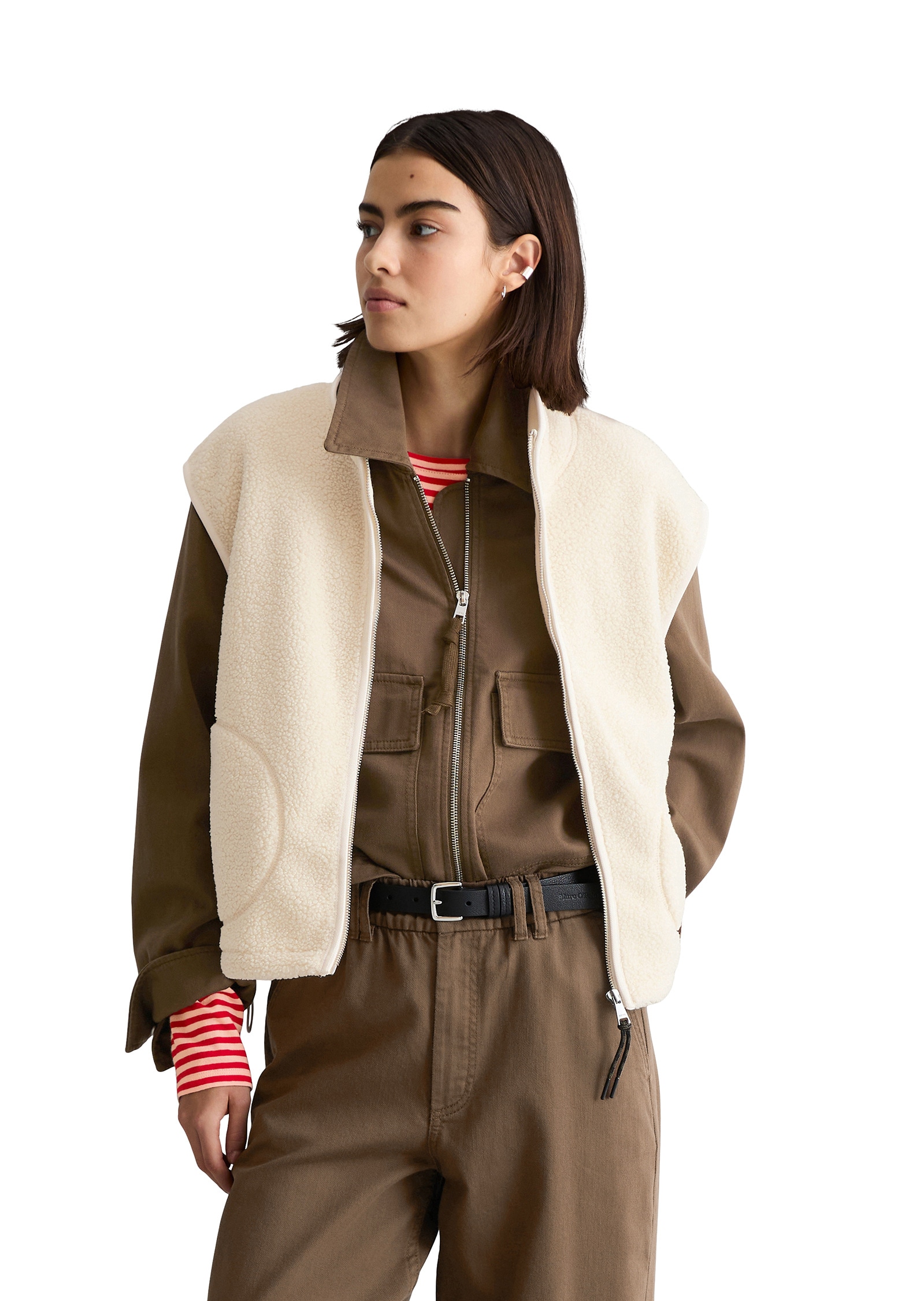 Marc OPolo DENIM Sweatweste "aus recyceltem Polyester" günstig online kaufen