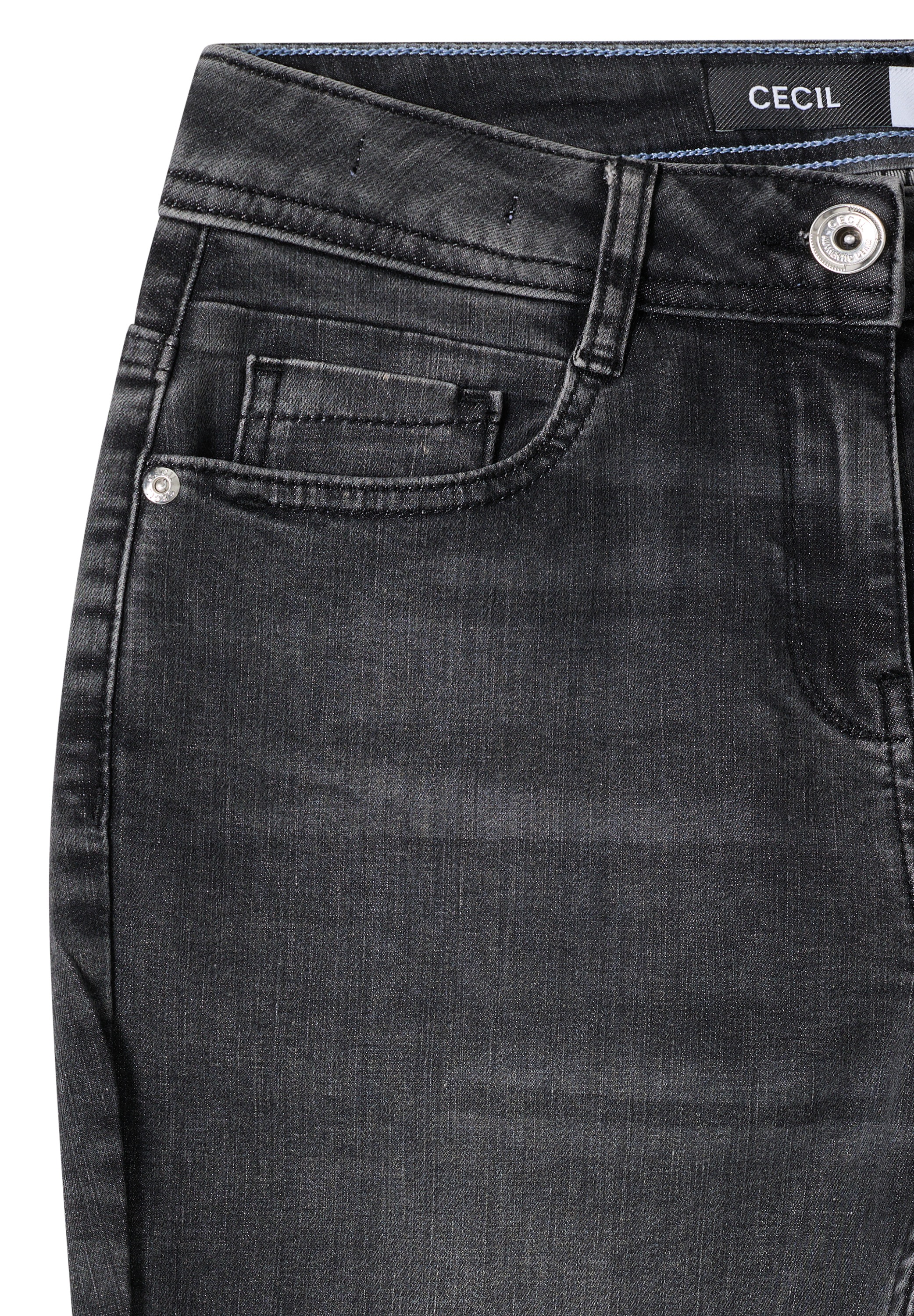 Thumbnail - Cecil Slim-fit-Jeans High Waist