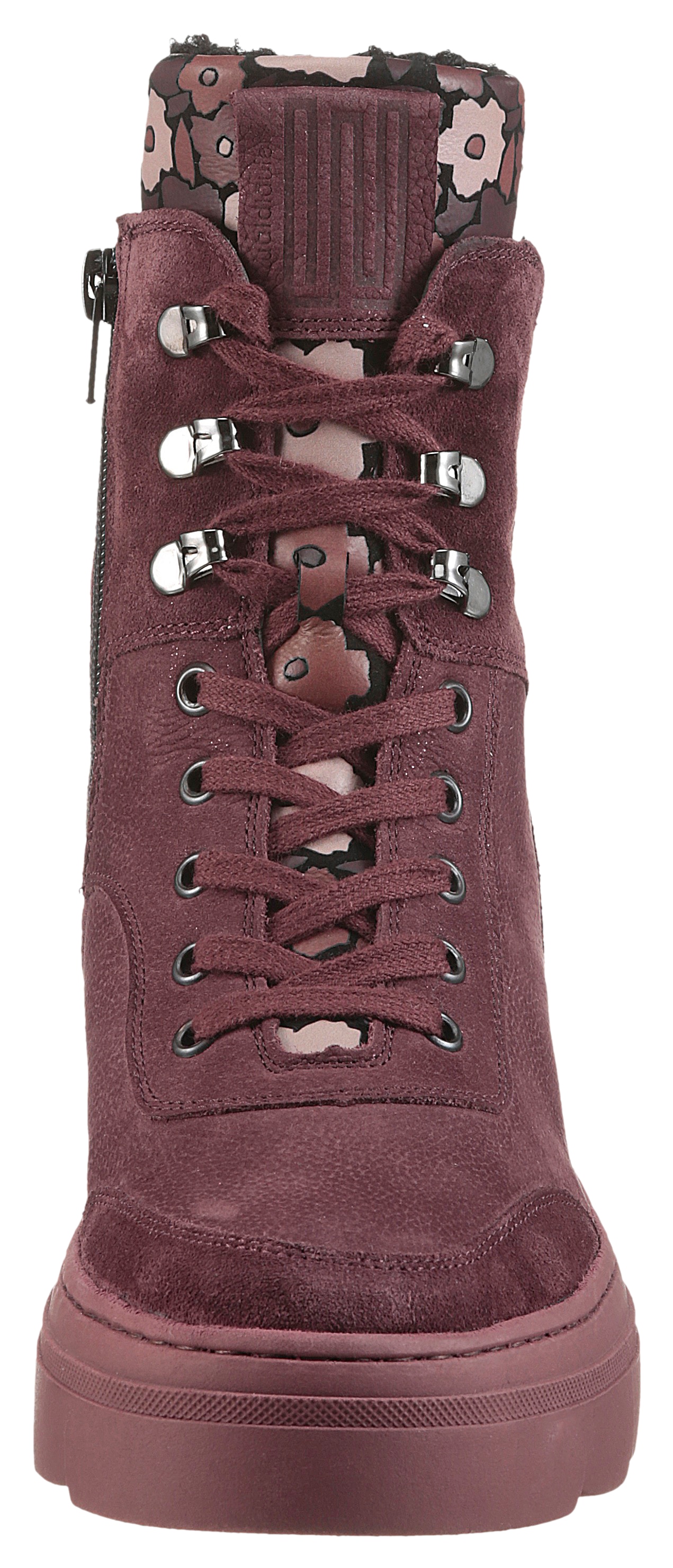 Waldläufer Schnürboots »H-SAIGA«  Schnürstiefelette, Plateauboots in Komfortweite H (= sehr weit)