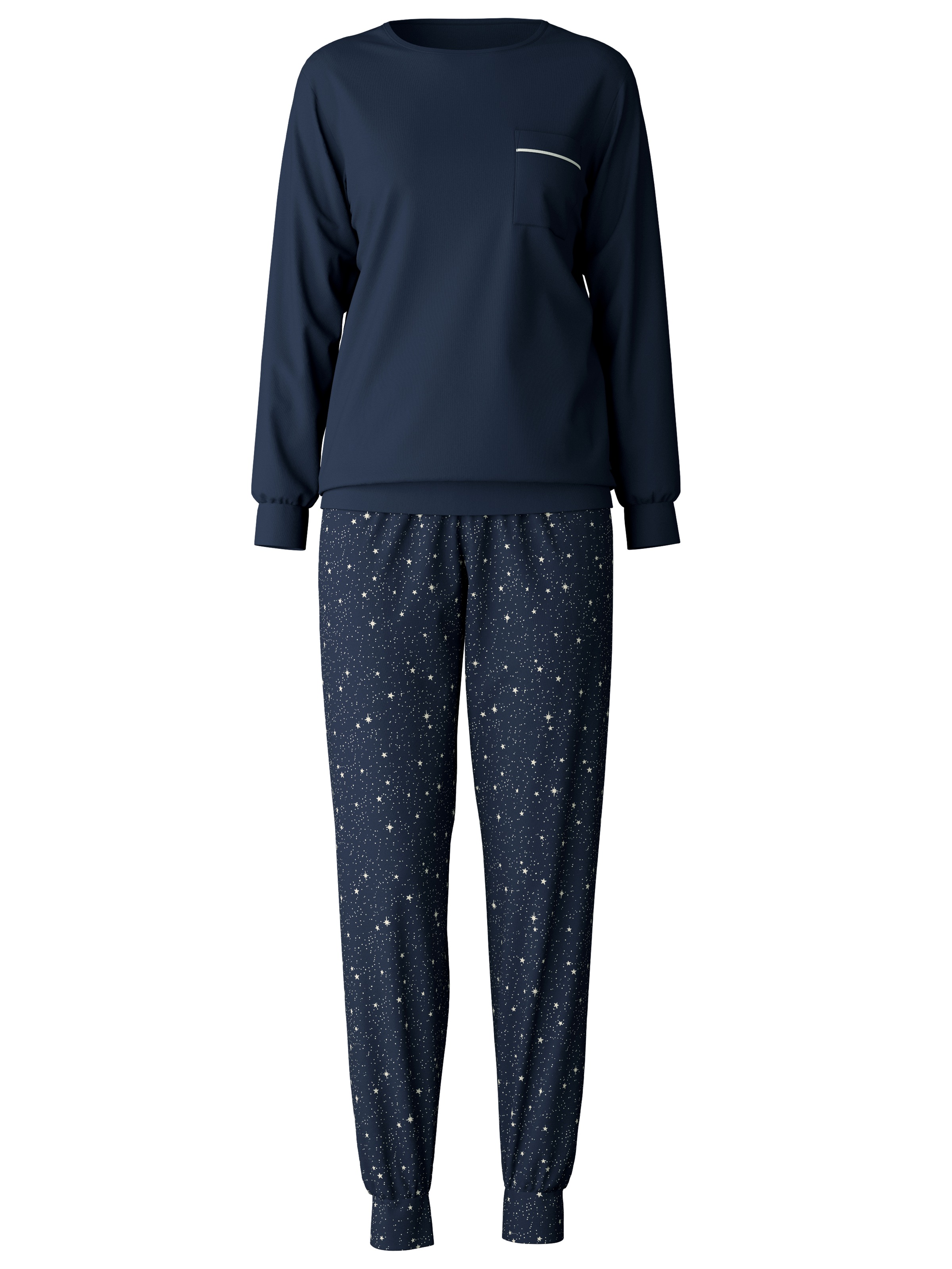 CALIDA Schlafanzug "Sweet Dreams", (2 tlg.), Langarm, Rundhals, Interlock-Q günstig online kaufen
