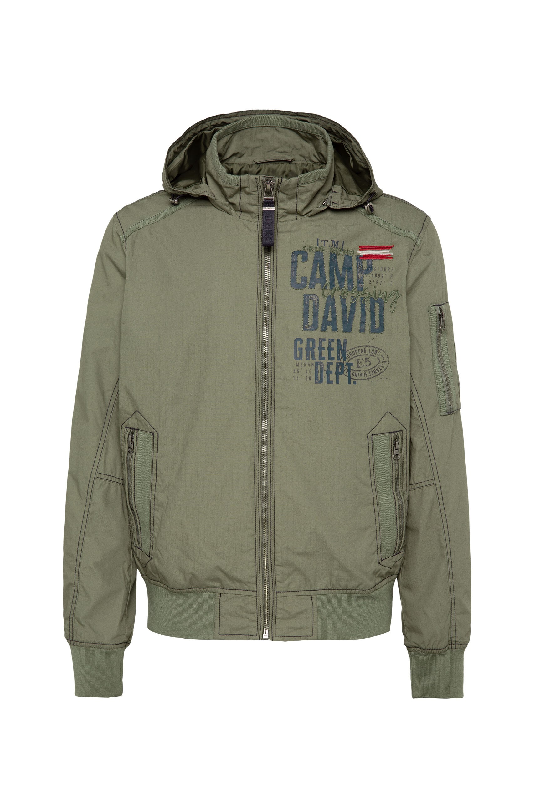 CAMP DAVID Outdoorjacke, mit Kapuze, mit Ärmeltasche