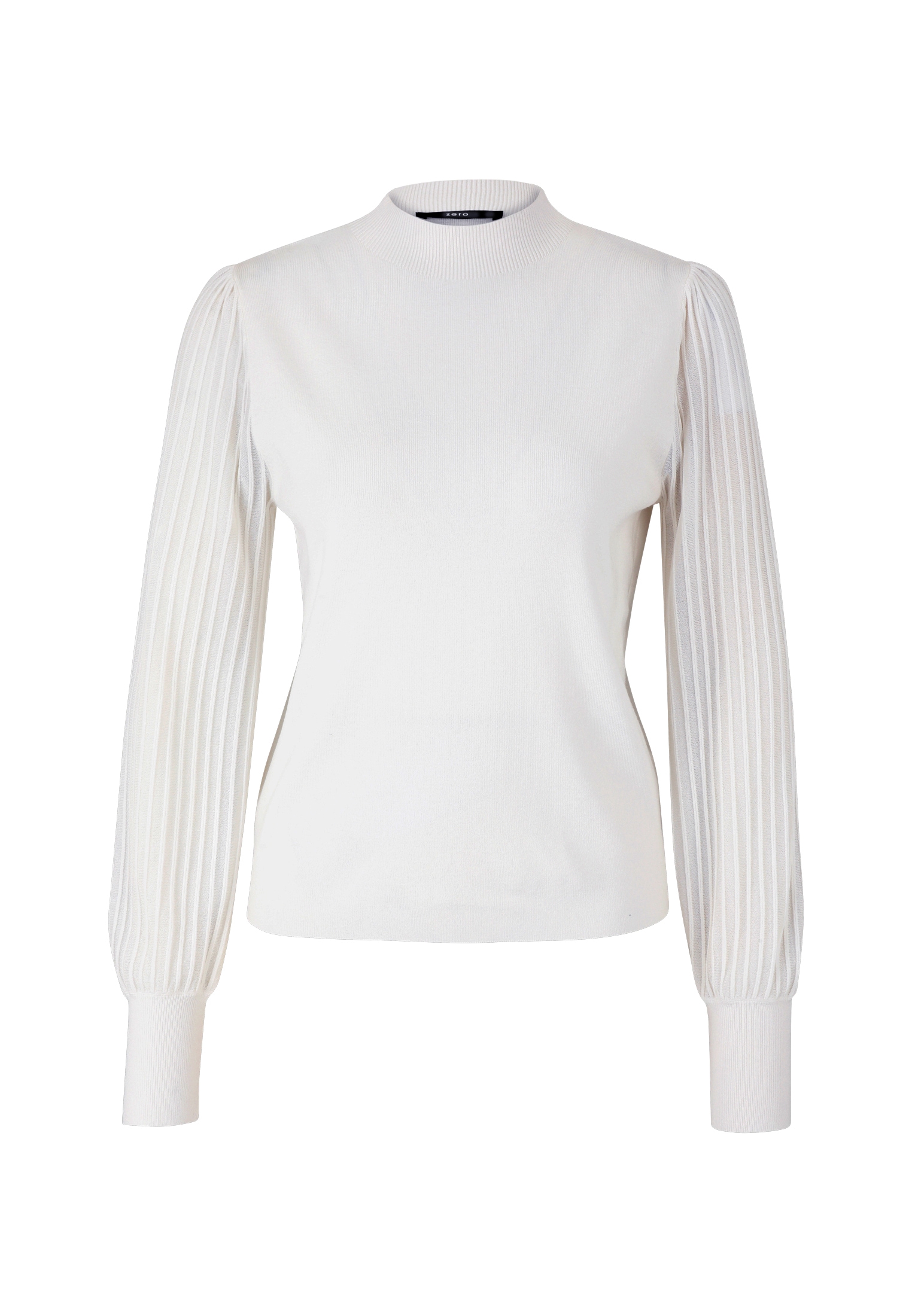 Zero Strickpullover »zero Damen Strickpullover mit transparenten Ärmeln«, (1 tlg.), weiteres Detail