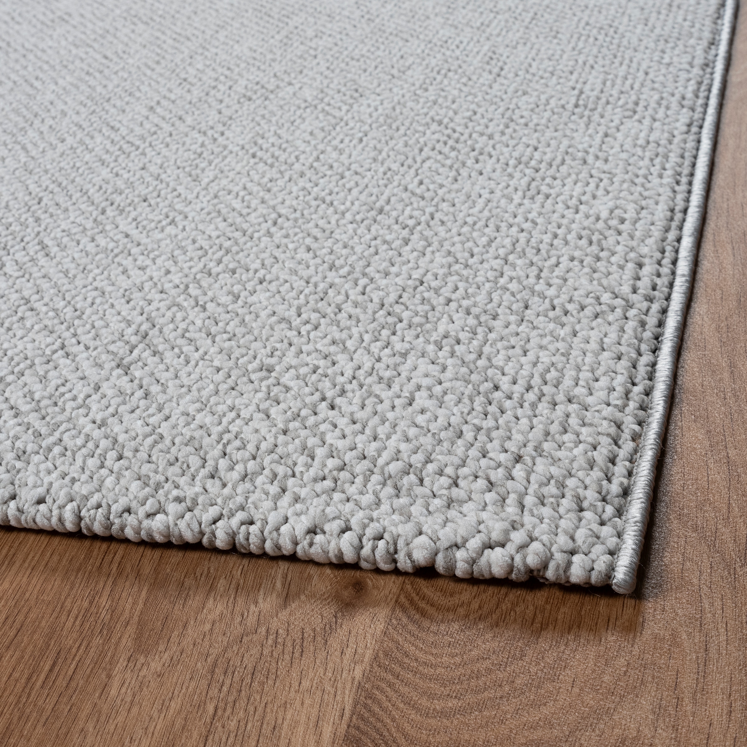 Sanat Teppich »Lora Plus, auch als Läufer«, rechteckig, 5 mm Höhe, Kurzflor, uni, gekettelt, Wohnzimmer, Kinderzimmer