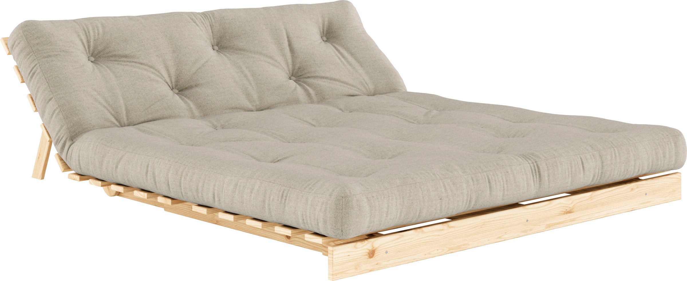 Karup Design Daybett »Roots Schlafsofa, Gästebett, Sofa inkl. Futonmatratze«, Liegefläche 90/140/160 x200 cm, FSC® zertifizierte Kiefer