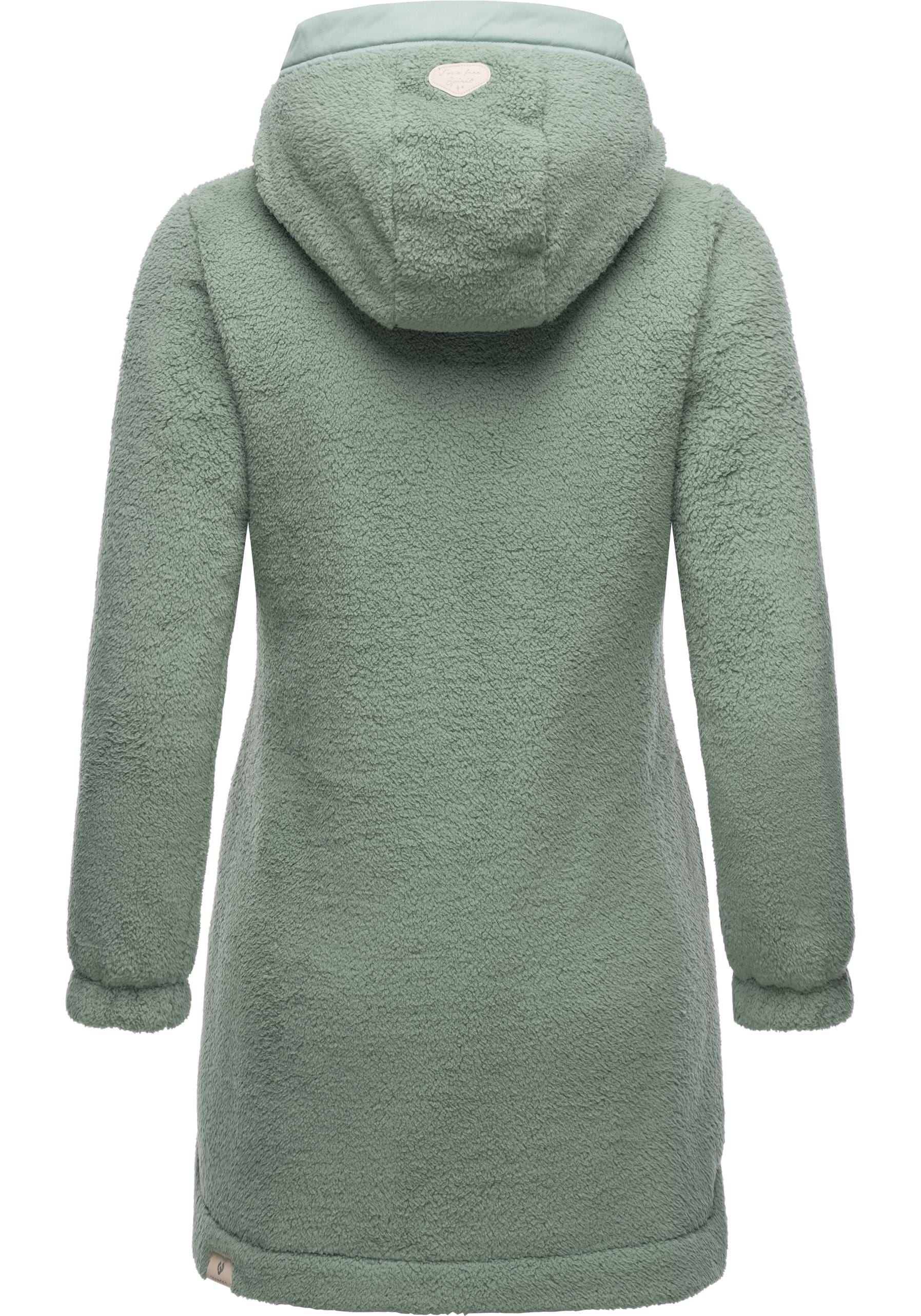 Ragwear Outdoorjacke »Cousy«, mit Kapuze, flauschige Übergangsjacke mit Teddyfell und Kapuze