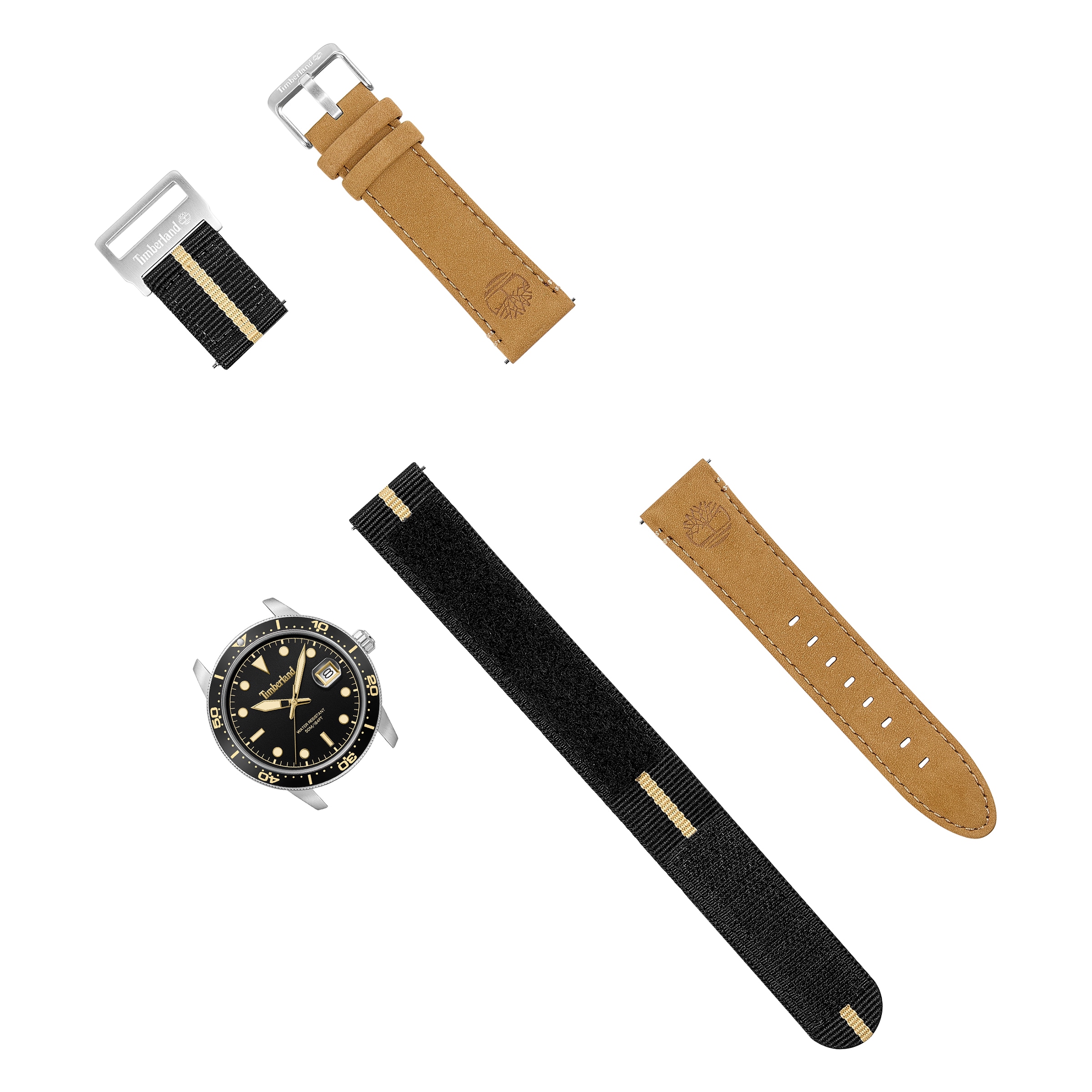 Timberland Quarzuhr »Peatfield« Armbanduhr, Herrenuhr, Lederarmband, Ideal auch als Geschenk, analog