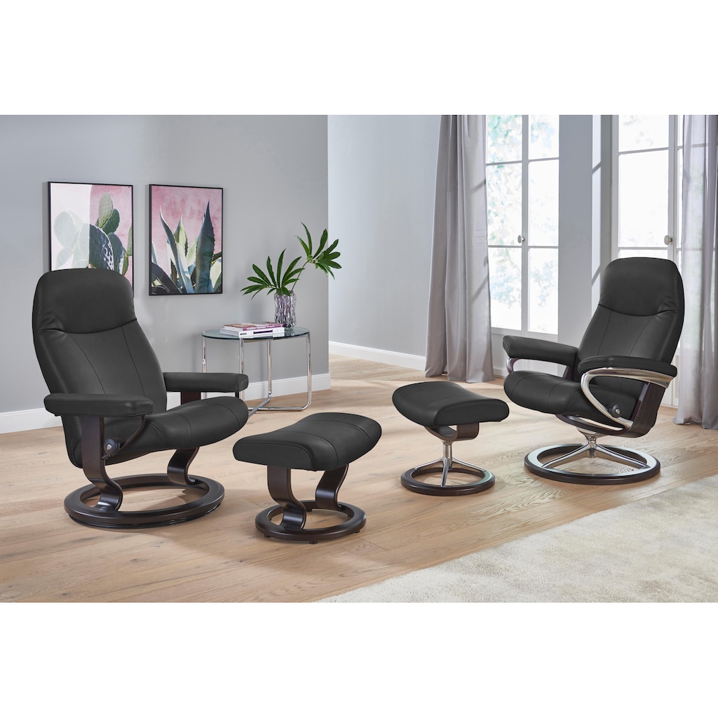 Stressless® Relaxsessel »Garda«, (Set, Relaxsessel mit Hocker)