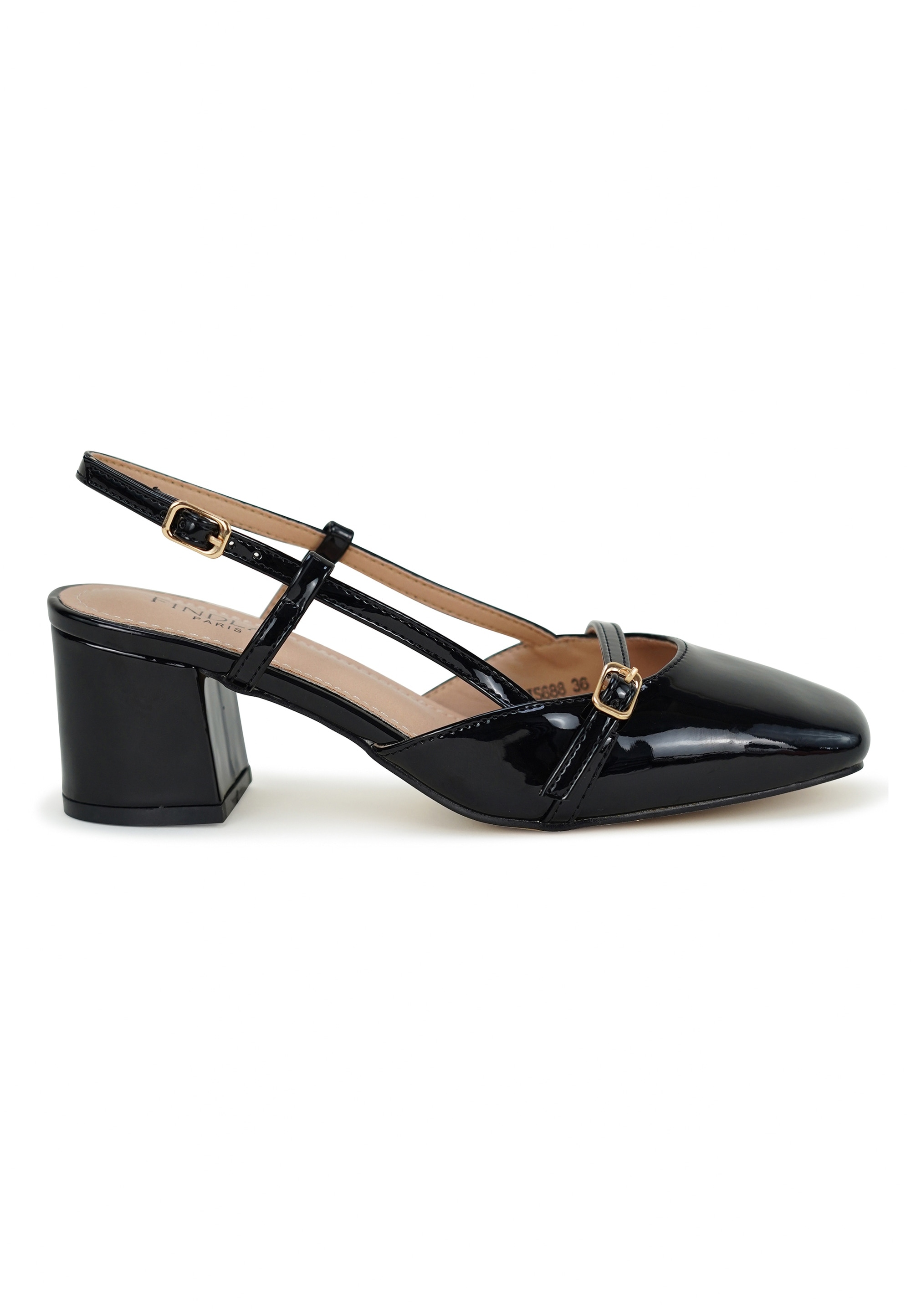 Findlay Pumps »JUNIATA«  in Lack-Optik mit Blockabsatz
