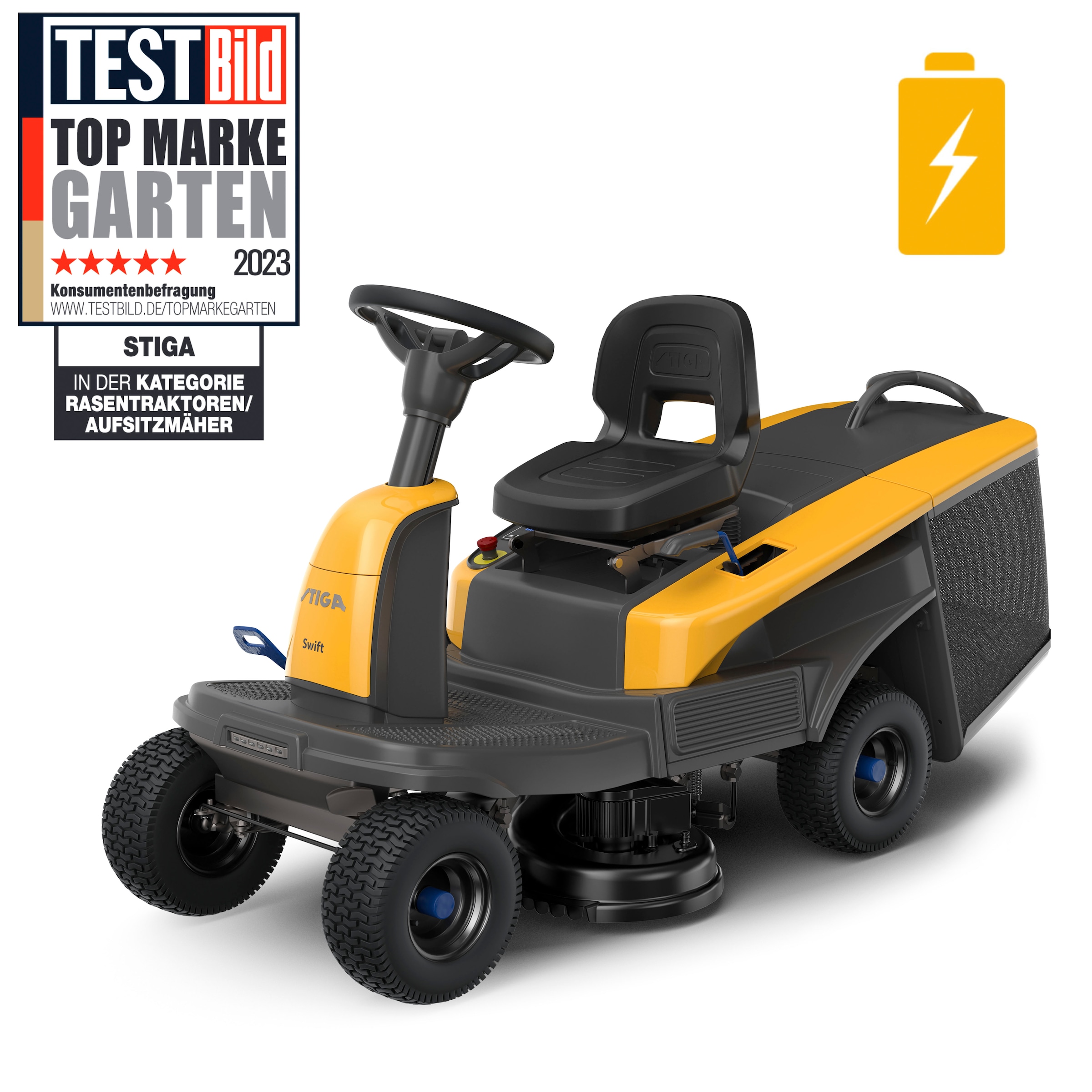STIGA GARDEN Akku-Rasentraktor "Swift 372e", ePower Wechselakkusystem, inkl günstig online kaufen