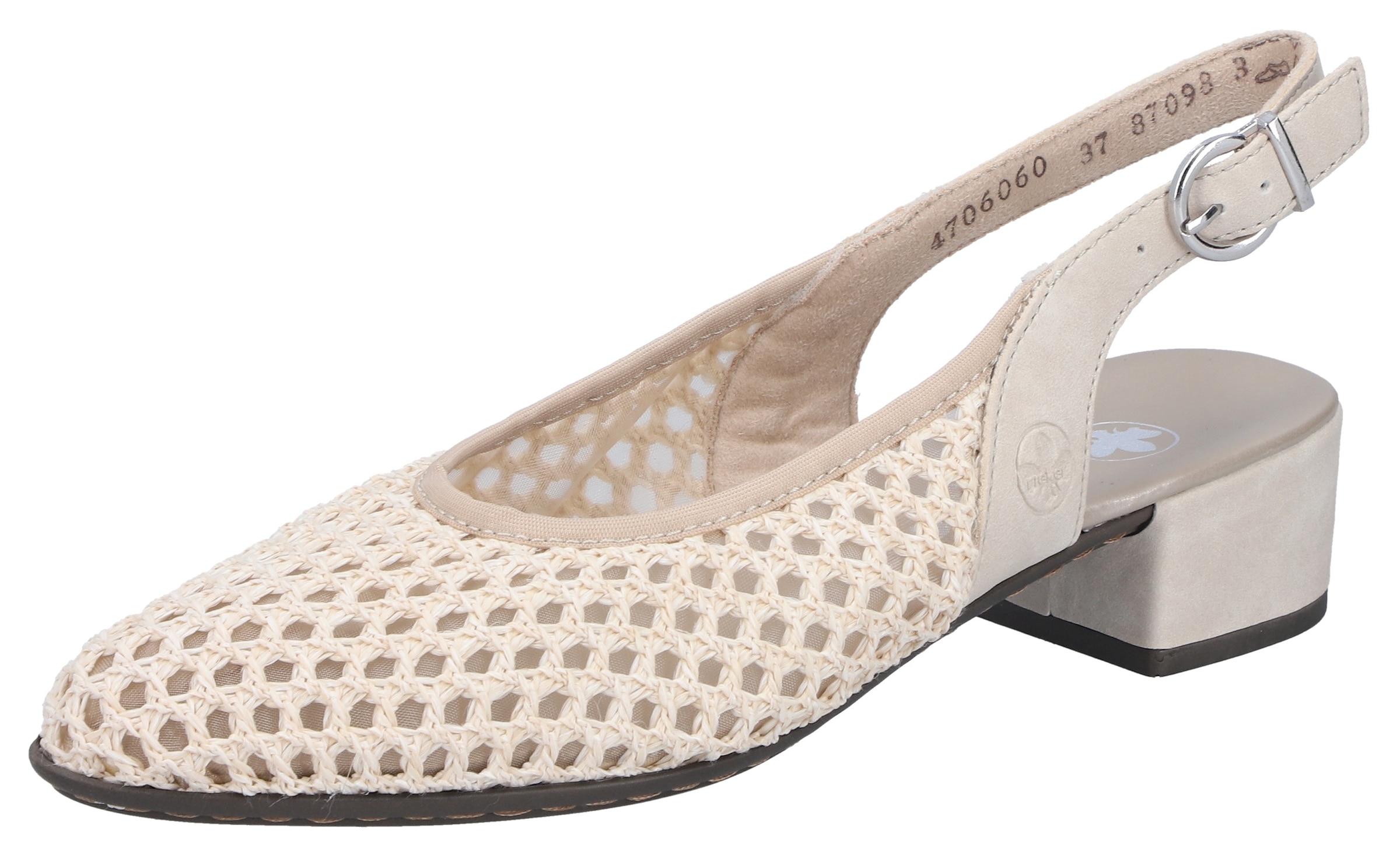 Rieker Slingsandale Sommerschuh, Festtagsschuh, Blockabsatz, mit Riemchen günstig online kaufen