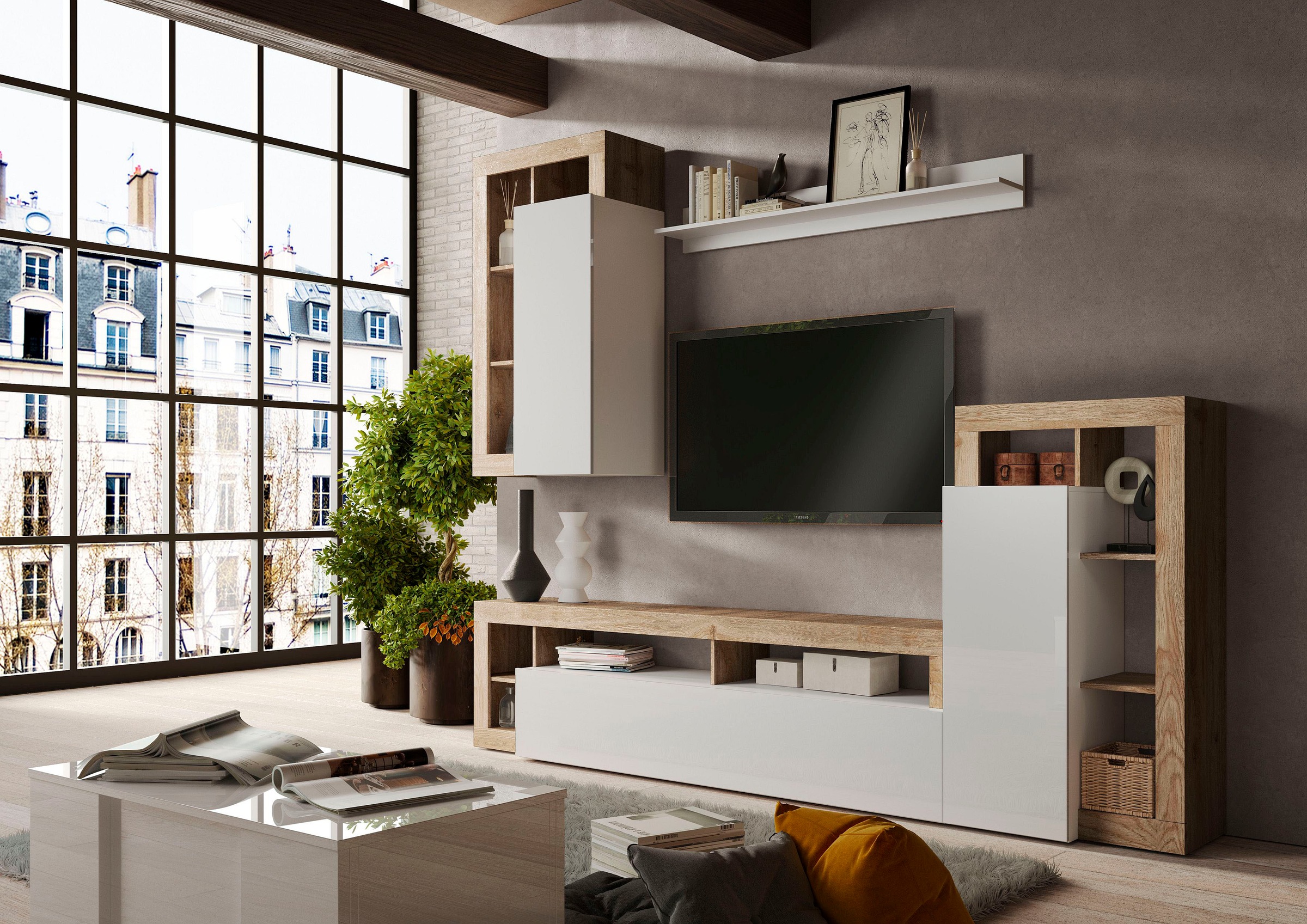 Home affaire Wohnwand "Hamburg" 4 Stk. tlg. günstig online kaufen