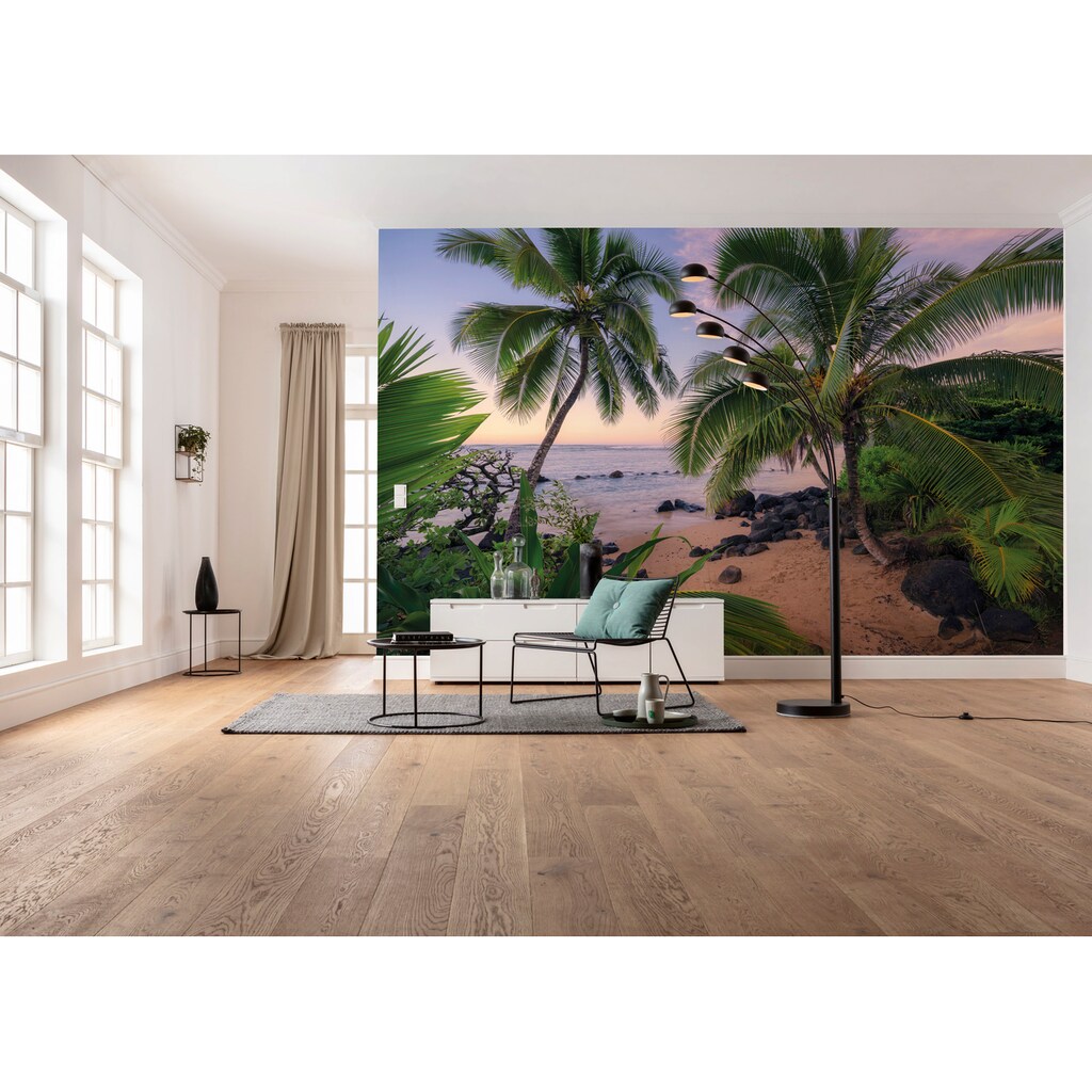Komar Vliestapete »Hawaiian Dreams«, 450x280 cm (Breite x Höhe), Wohnzimmer, Schlafzimmer