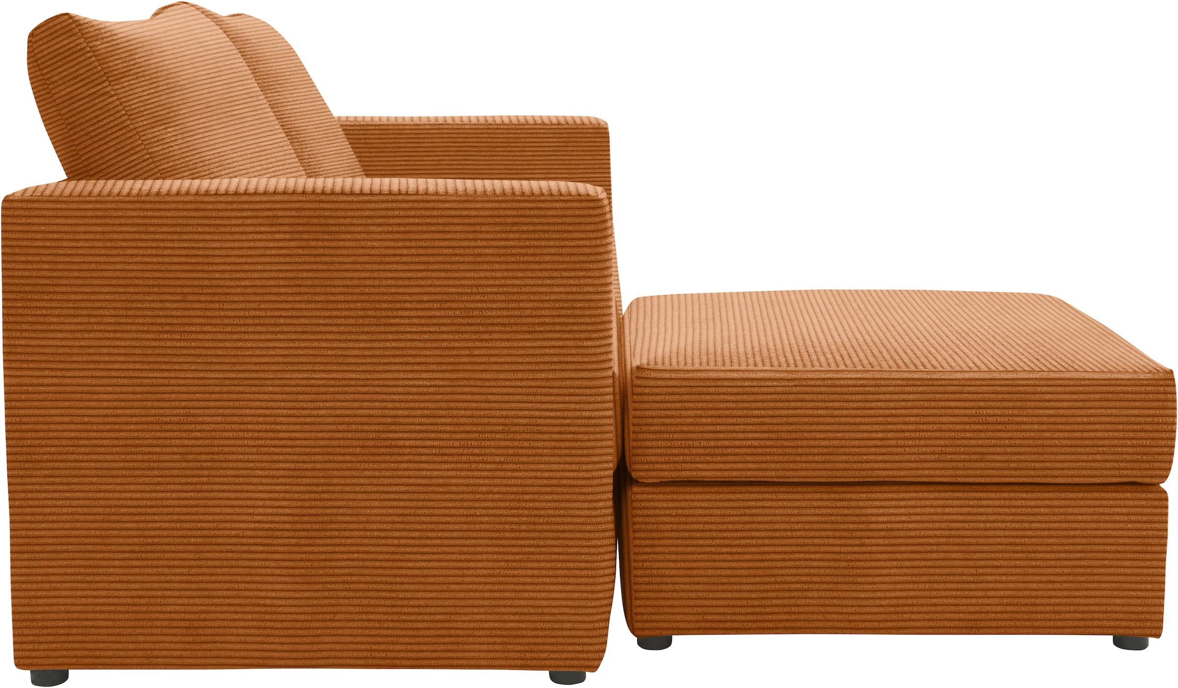 DOMO collection 2-Sitzer »800015, als Sitzmöbel oder Schlafgelegenheit nutzbar, Schlafsofa«, Sitzfläche mit Federkern, inkl. 2 Rückenkissen
