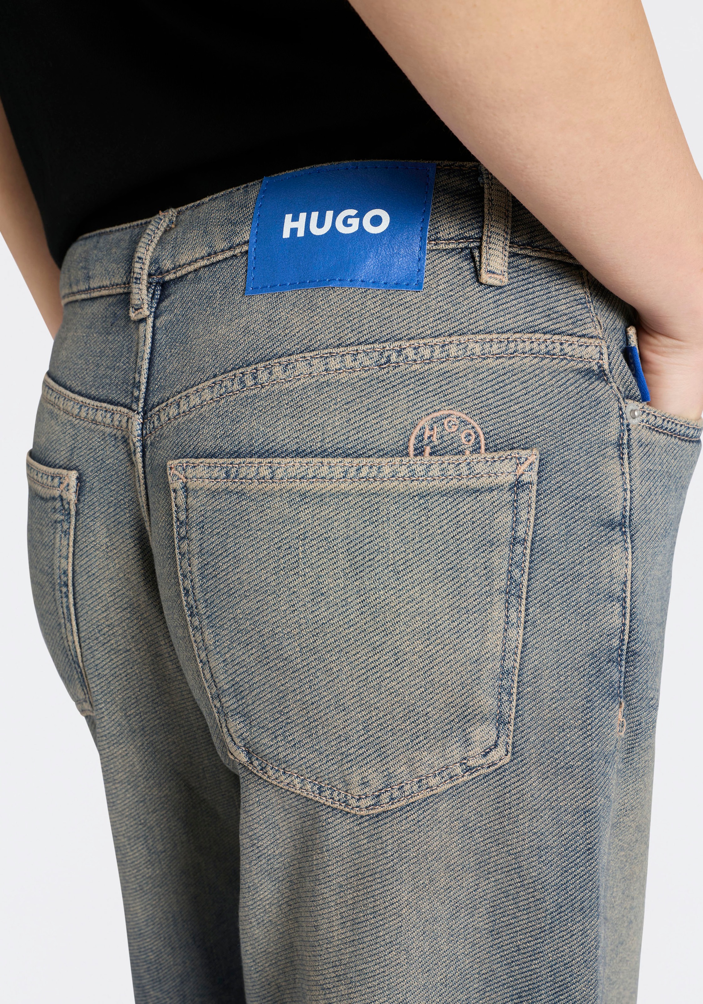 Thumbnail - HUGO Blue 5-Pocket-Jeans "Gobana" Low Rise, Wide Leg