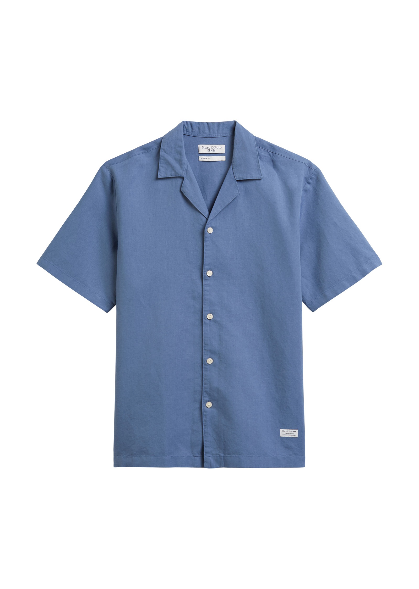 Marc O'Polo DENIM Kurzarmhemd »aus Leinen-Bio-Baumwoll-Mix«