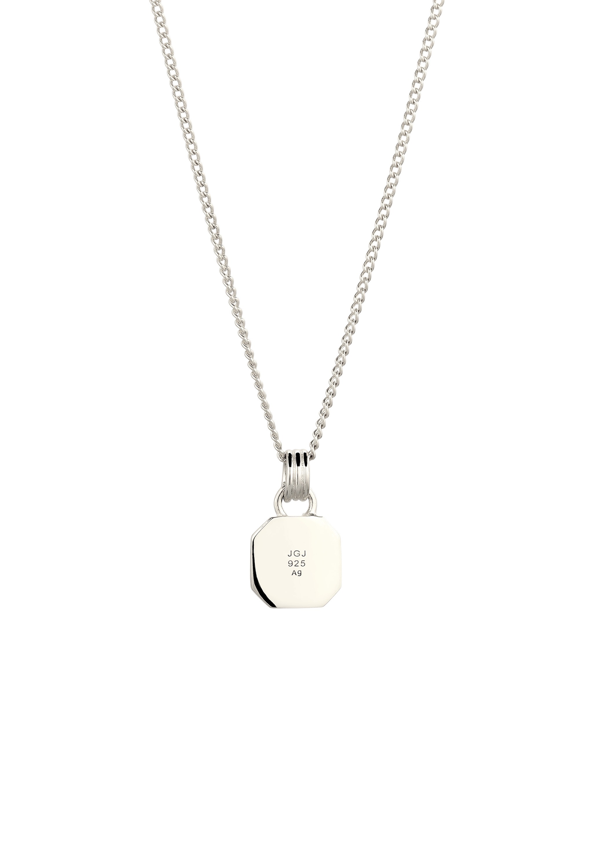 Kuzzoi Kette mit Anhänger »Halskette Anhänger Emaille Rot 925 Sterling Silber«