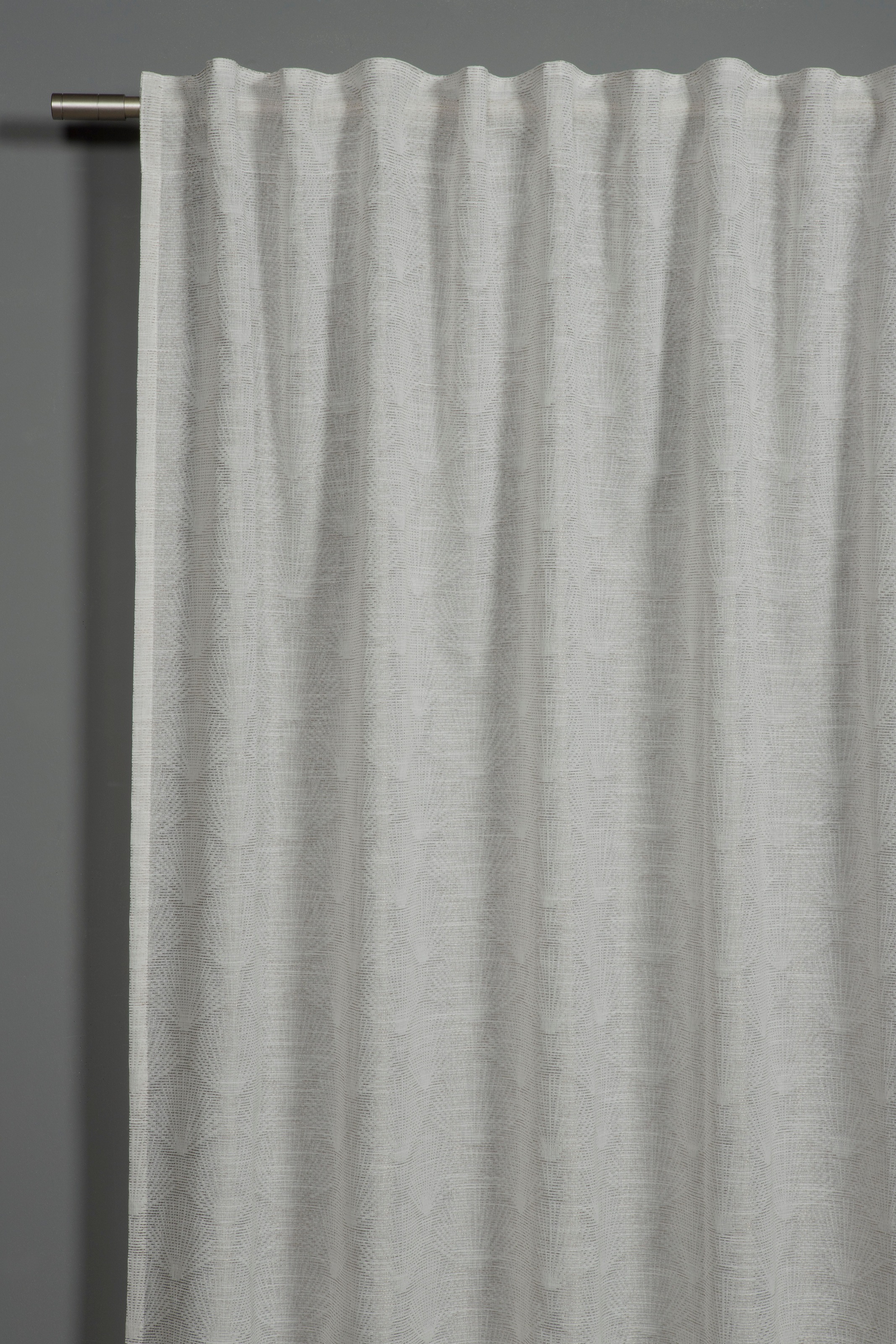 Sehlbach Gardine "Schal Muschelmuster" Schlaufen 1 Stk. tlg. mit Gardinenba günstig online kaufen