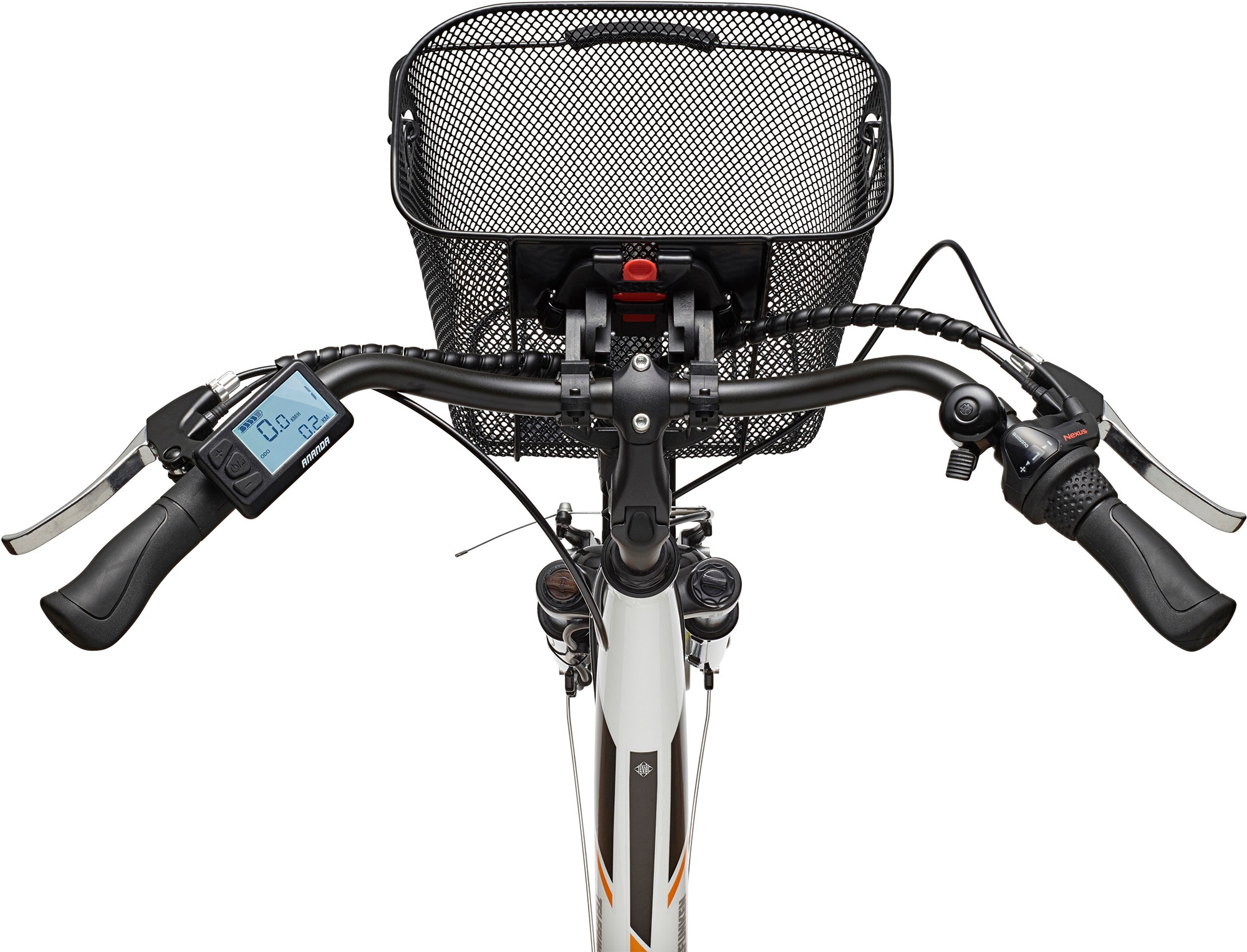 Telefunken E-Bike »Multitalent RC830«, 3 Gang, Shimano, Nexus, Frontmotor 250 W, mit Fahrradkorb, Pedelec