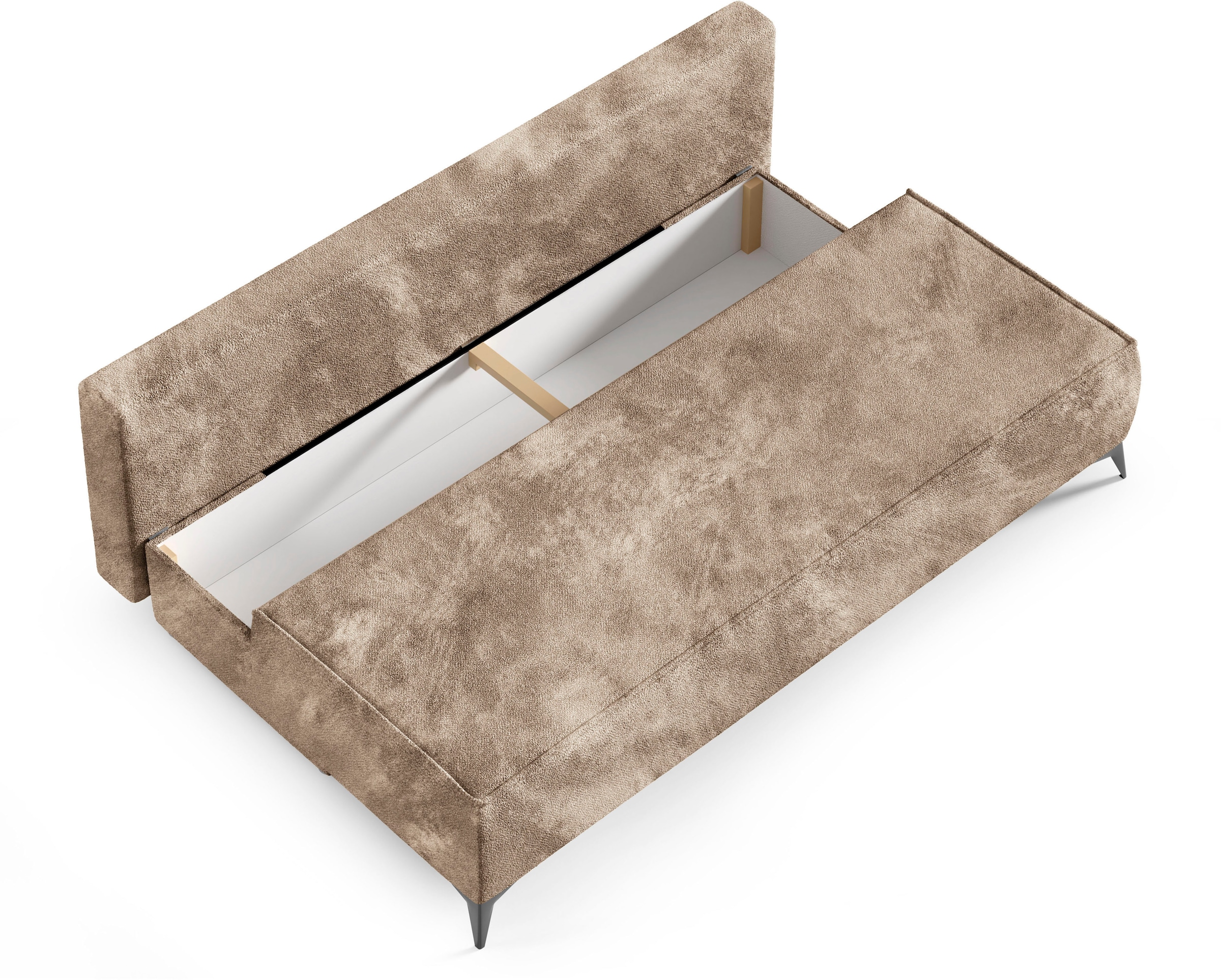 WERK2 Schlafsofa »Indira«, 2-Sitzer Sofa & Schlafcouch mit Bettkasten
