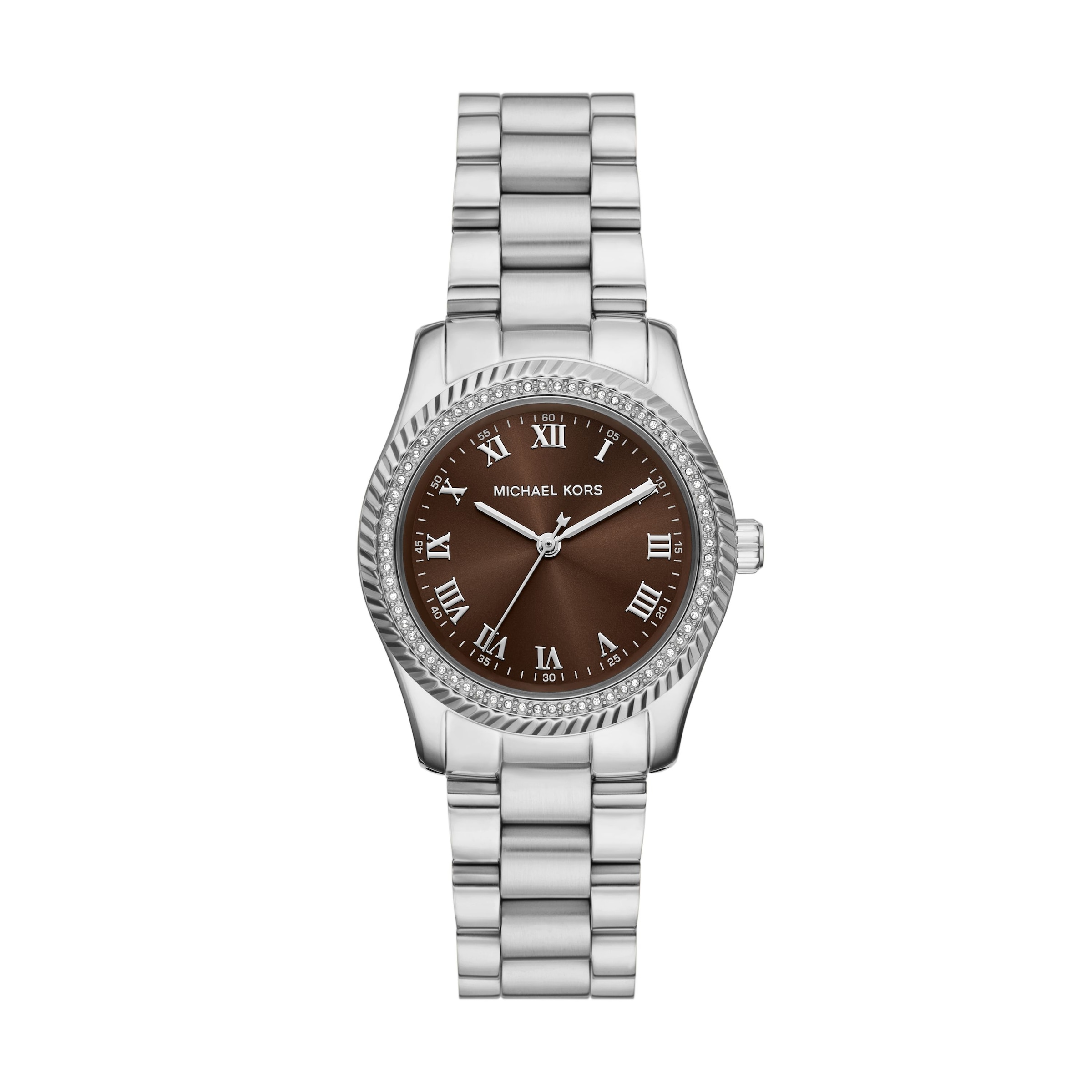 MICHAEL KORS Quarzuhr »Lexington« Armbanduhr, Edelstahlarmband, analog, Glassteine