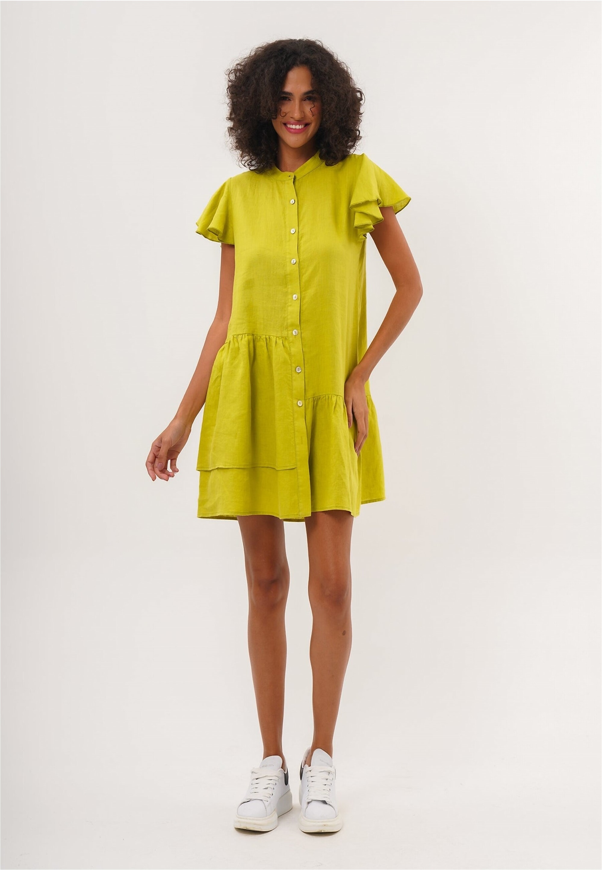 freshlions Jerseykleid »Jolin«, mit zarten Volantärmeln