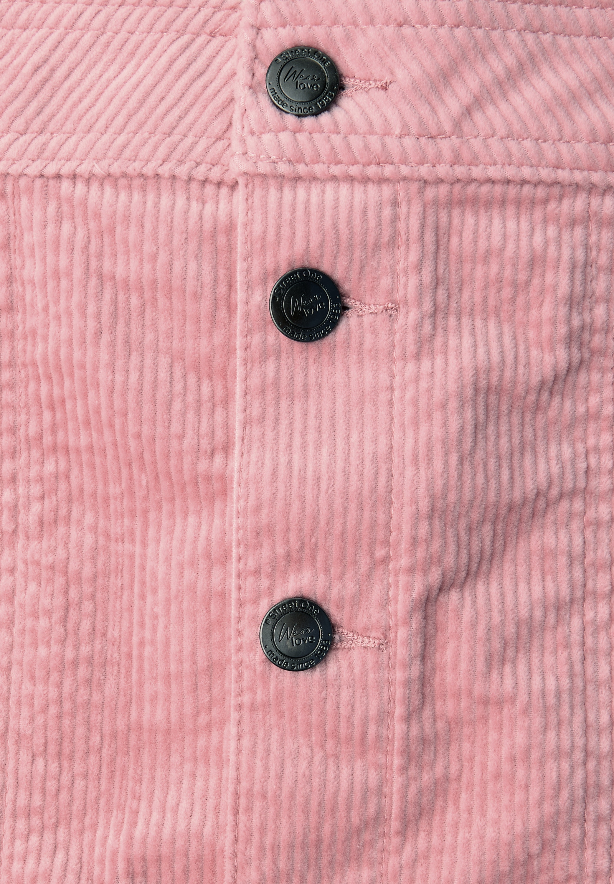 STREET ONE Minirock mit durchgehender Knopfleiste