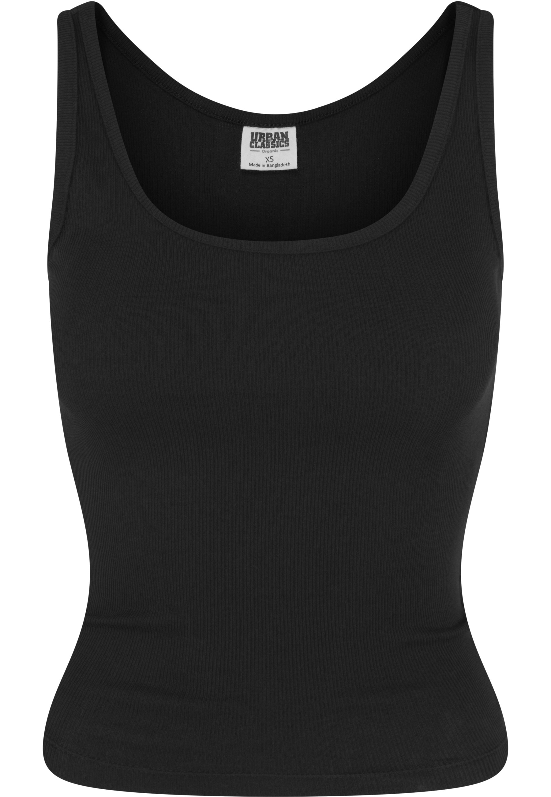URBAN CLASSICS Tanktop »Urban Classics Ladies Organic Basic Rib Top 2-Pack«