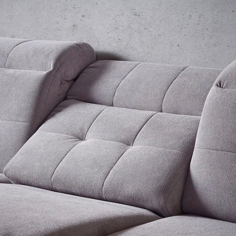 Places of Style Wohnlandschaft »Manhattan U-Form«, 2 Sitze mit elektrischer Relaxfunktion, verstellbare Armlehnen