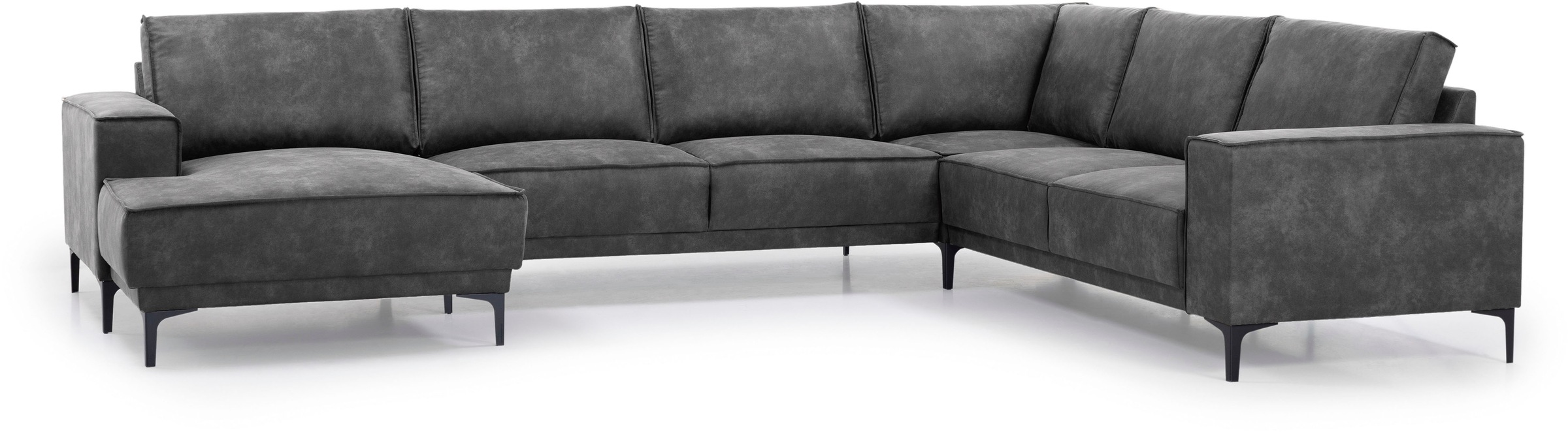 Places of Style Wohnlandschaft "XXL Sofa Oland, Struktur, Flachgewebe, Luxu günstig online kaufen