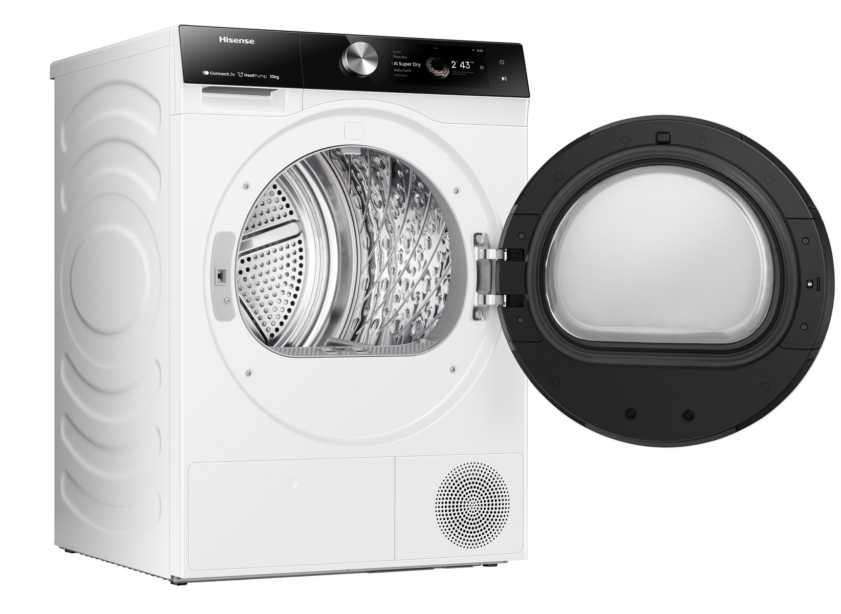 Hisense Wärmepumpentrockner »DH7S107BW«, Dynamisches TFT-Touch-Display