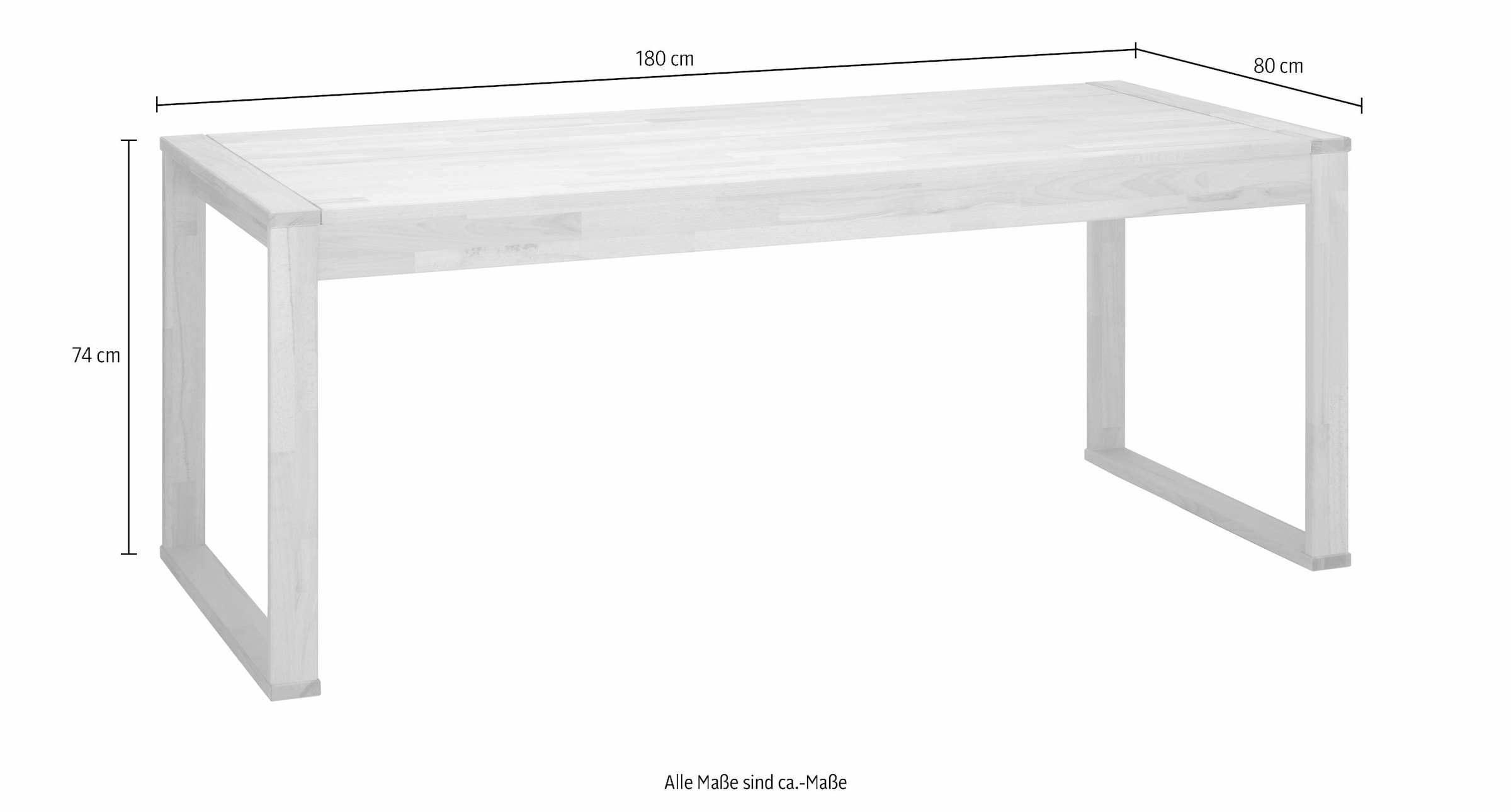 VOGL Möbelfabrik Schreibtisch "Simone", Breite 180 cm, Made in Germany günstig online kaufen