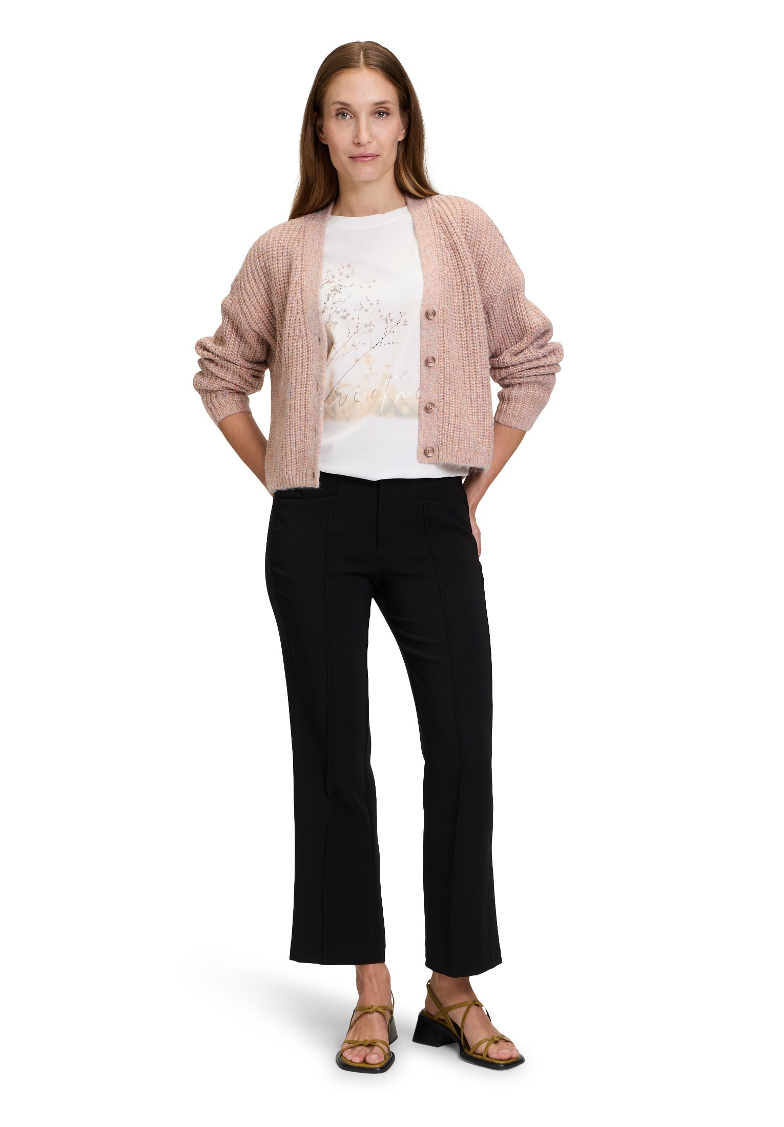 Cartoon Strickjacke »Cartoon Strick-Cardigan mit V-Ausschnitt«, Struktur