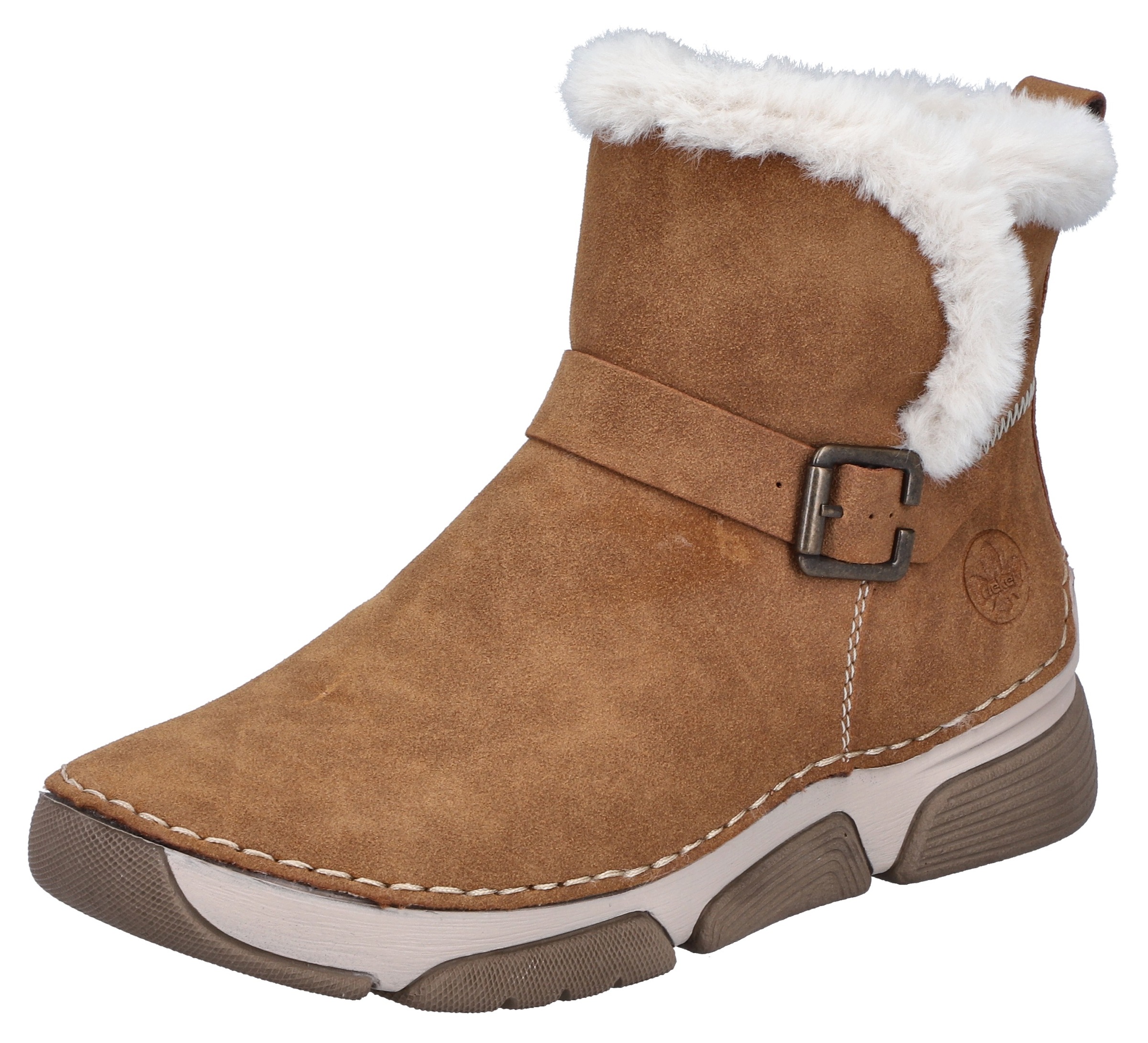 Rieker Winterboots Winterstiefelette, Reißverschluss-Boots mit Zierschnalle günstig online kaufen
