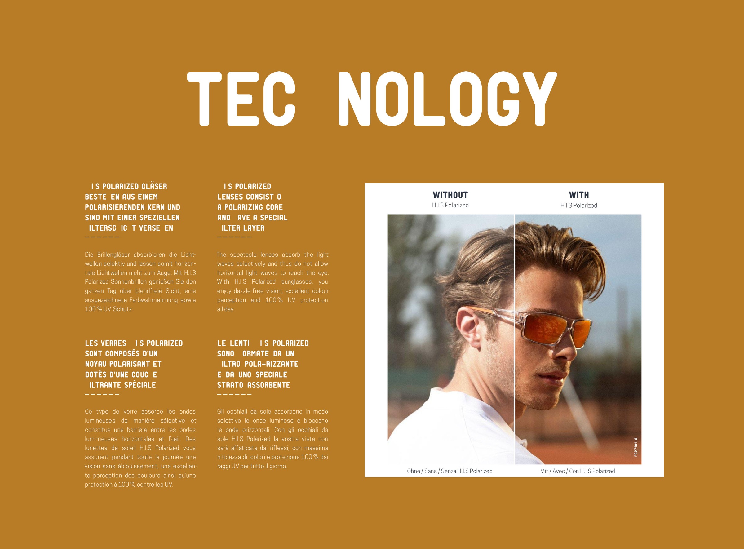 H.I.S Sonnenbrille 3 Stk. sportlich-modischer Stil