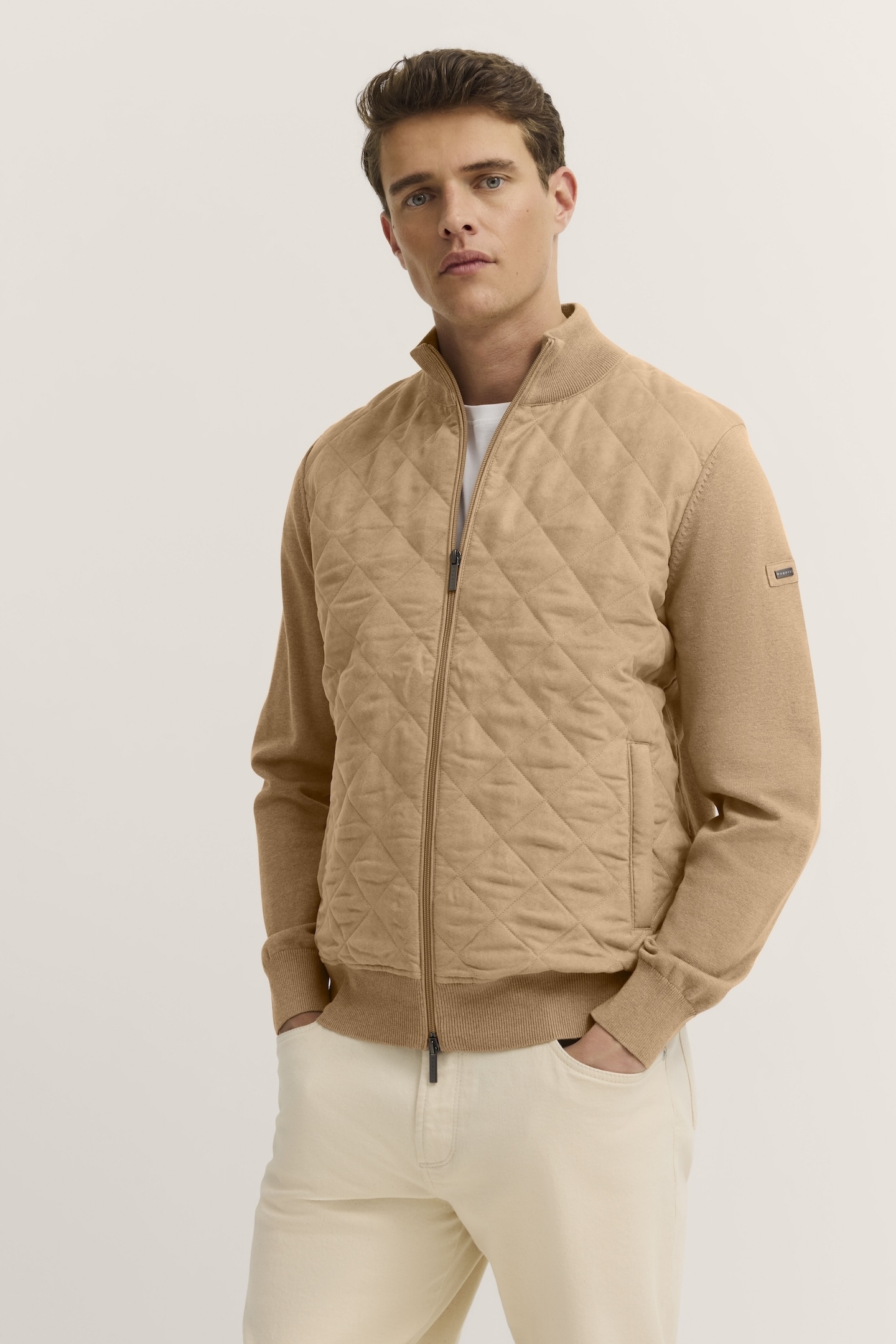 bugatti Strickjacke, mit Rautensteppung günstig online kaufen