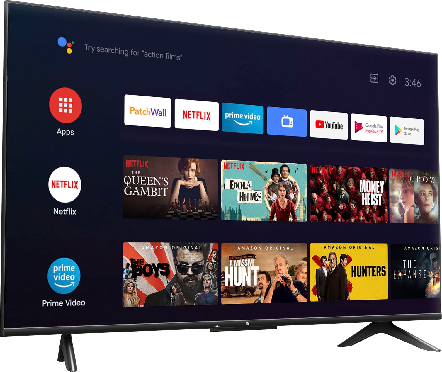 Xiaomi LED-Fernseher »L55M6-6AEU«, 138 cm/55 Zoll, 4K Ultra HD, Smart-TV-Android TV, Dolby Vision®, HDR10+, Xiaomi P1 55 Zoll TV