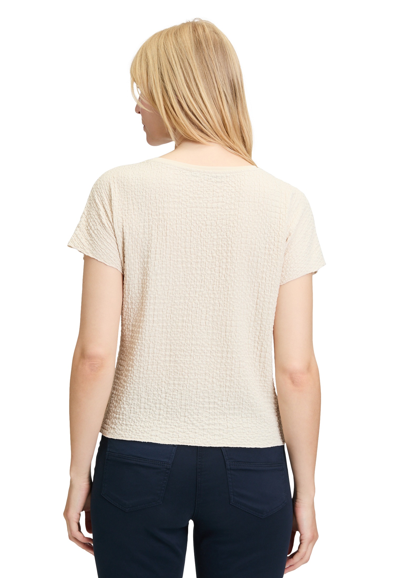 Betty Barclay Kurzarmshirt »Betty Barclay Strukturshirt mit U-Boot-Ausschnitt«, (1 tlg.)