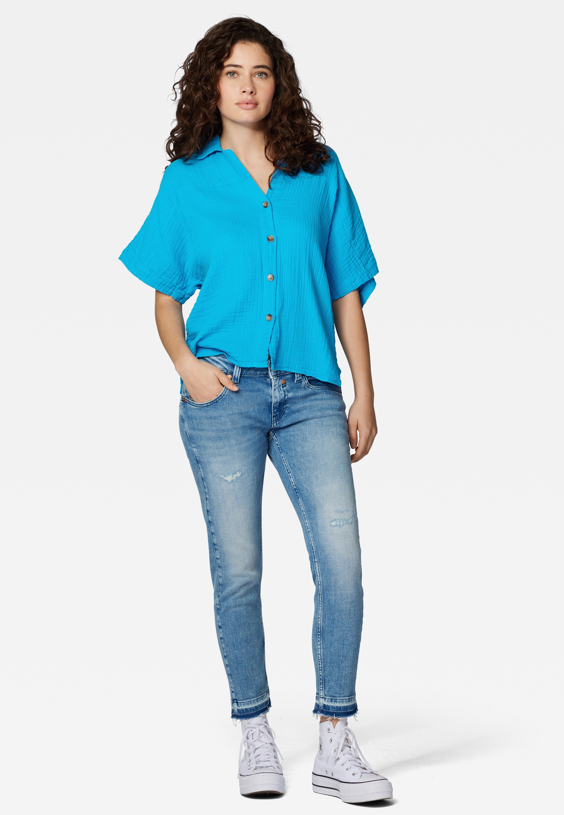 Mavi Klassische Bluse "SHORT SLEEVE SHIRT", Kurzarm Bluse günstig online kaufen