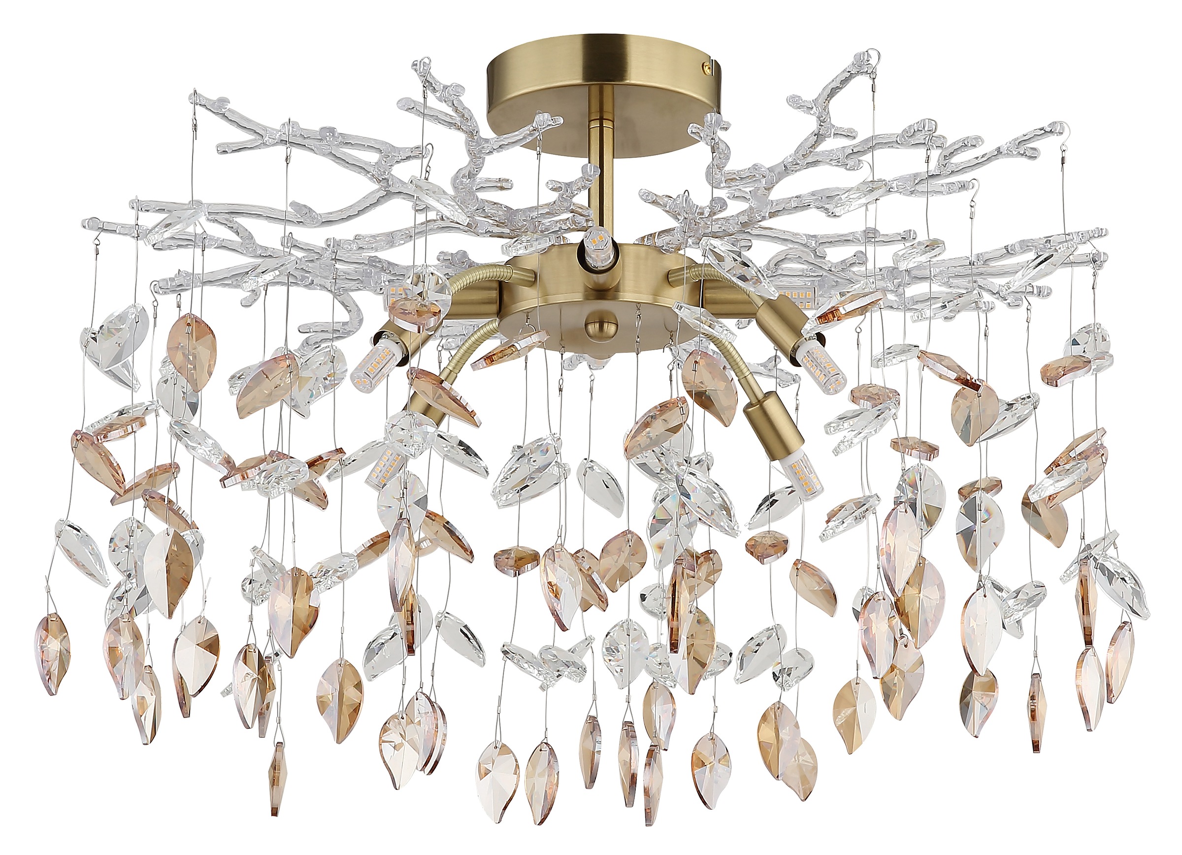 GLOBO LIGHTING Deckenleuchte »DANNA« G9 1 Stk. Deckenleuchte mit Kristallen, luxuriös, elegant & hell