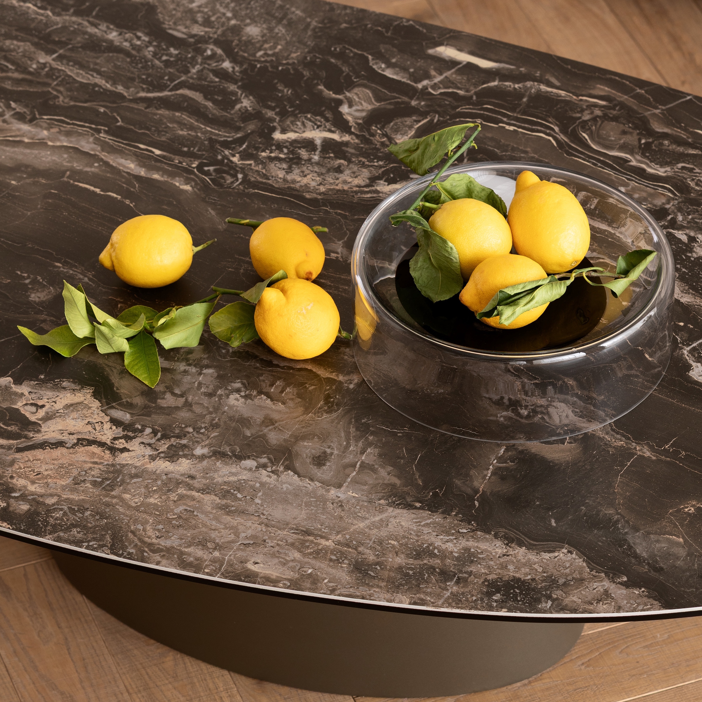 Kare Design Schale »Balance Ø30cm« aus Glas aus gefärbtem Glas