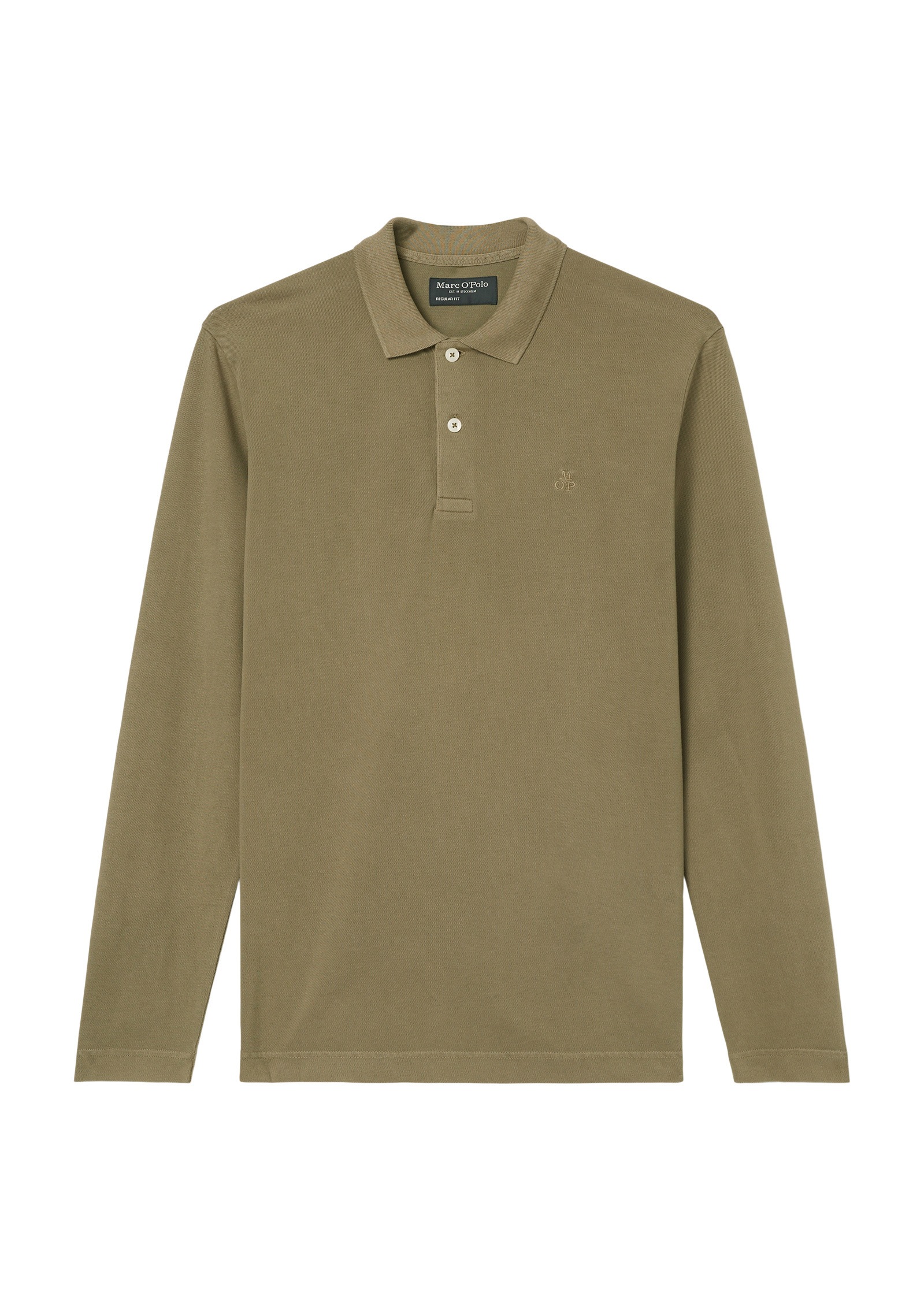 Marc O'Polo Langarm-Poloshirt »aus Bio-Baumwolle mit Elasthan«