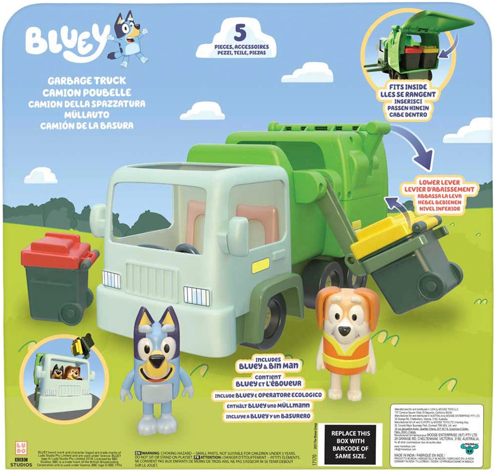 Moose Spielwelt »Bluey, Müllwagen«