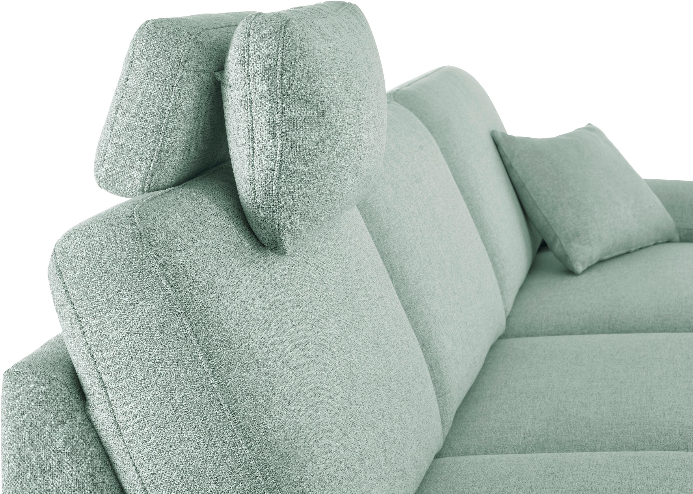 3C Candy Ecksofa »Mainau L-Form«, Relaxfunktion im 1,5-Sitzer, motorische Schlaffunktion in Longchair