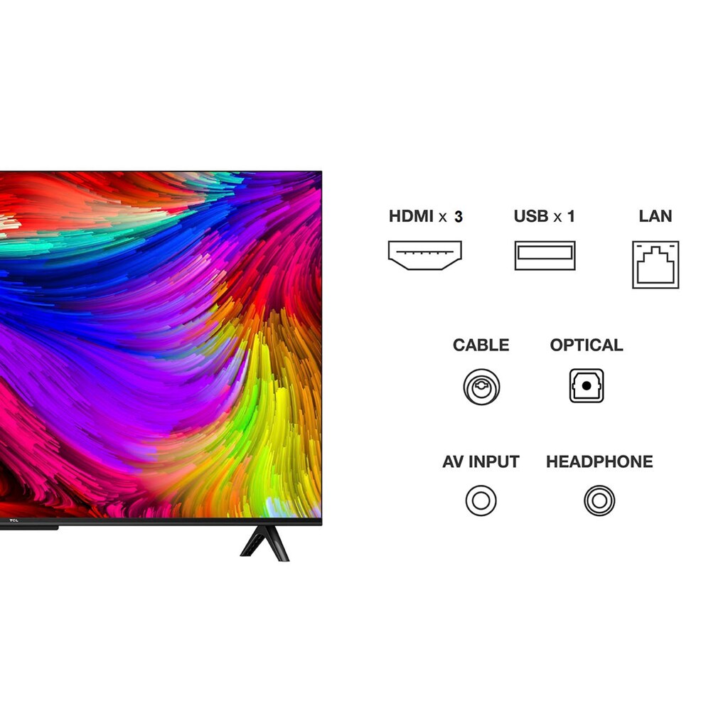 TCL LED-Fernseher »43RP630X1«, 108 cm/43 Zoll, 4K Ultra HD, Smart-TV, Roku TV, HDR, HDR10, Dolby Vision, Game Master, HDMI 2.1