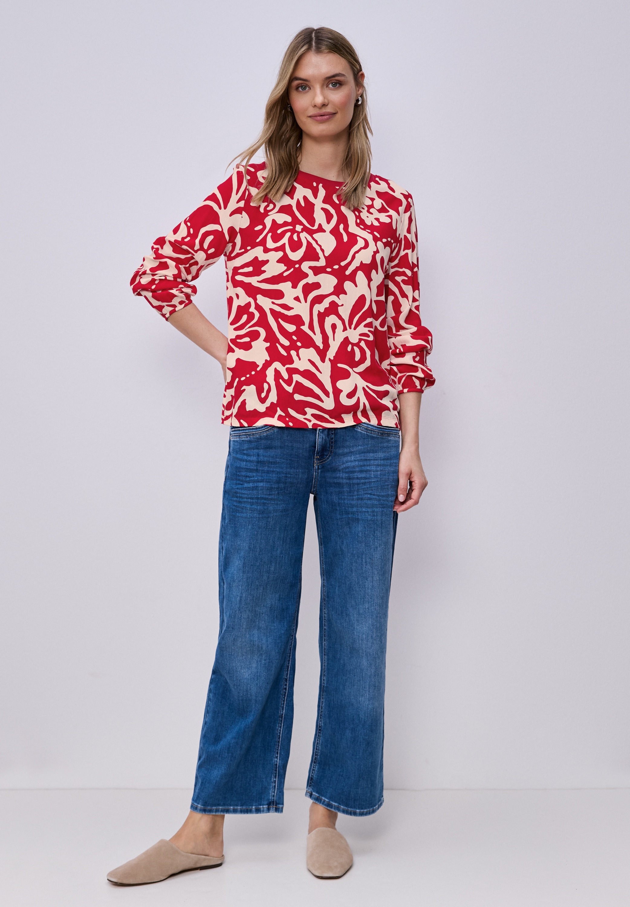 STREET ONE Langarmshirt Rundhalsausschnitt