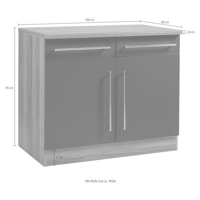 HELD MÖBEL Unterschrank »Samos«, 100 cm breit | BAUR