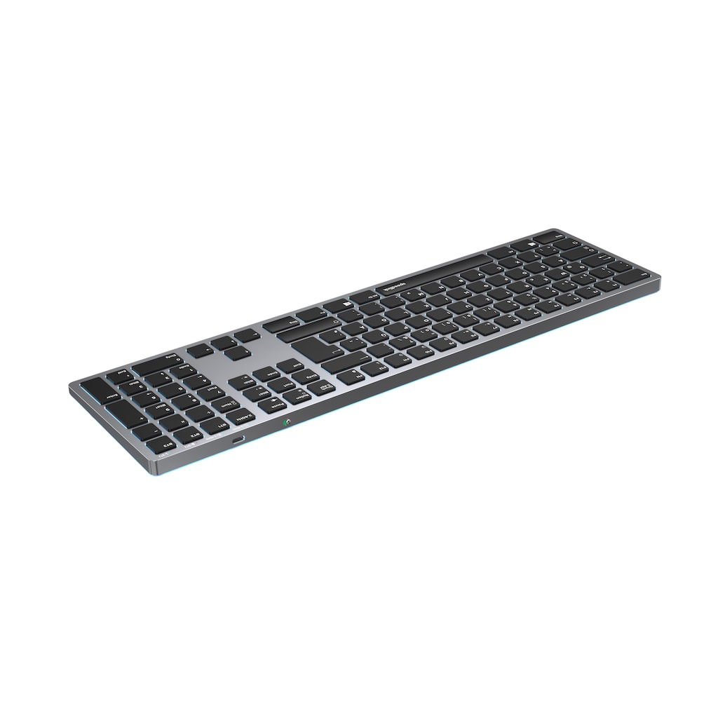 Speedlink Wireless-Tastatur »LEVIA Illuminated Metal Office Scissor Keyboard«