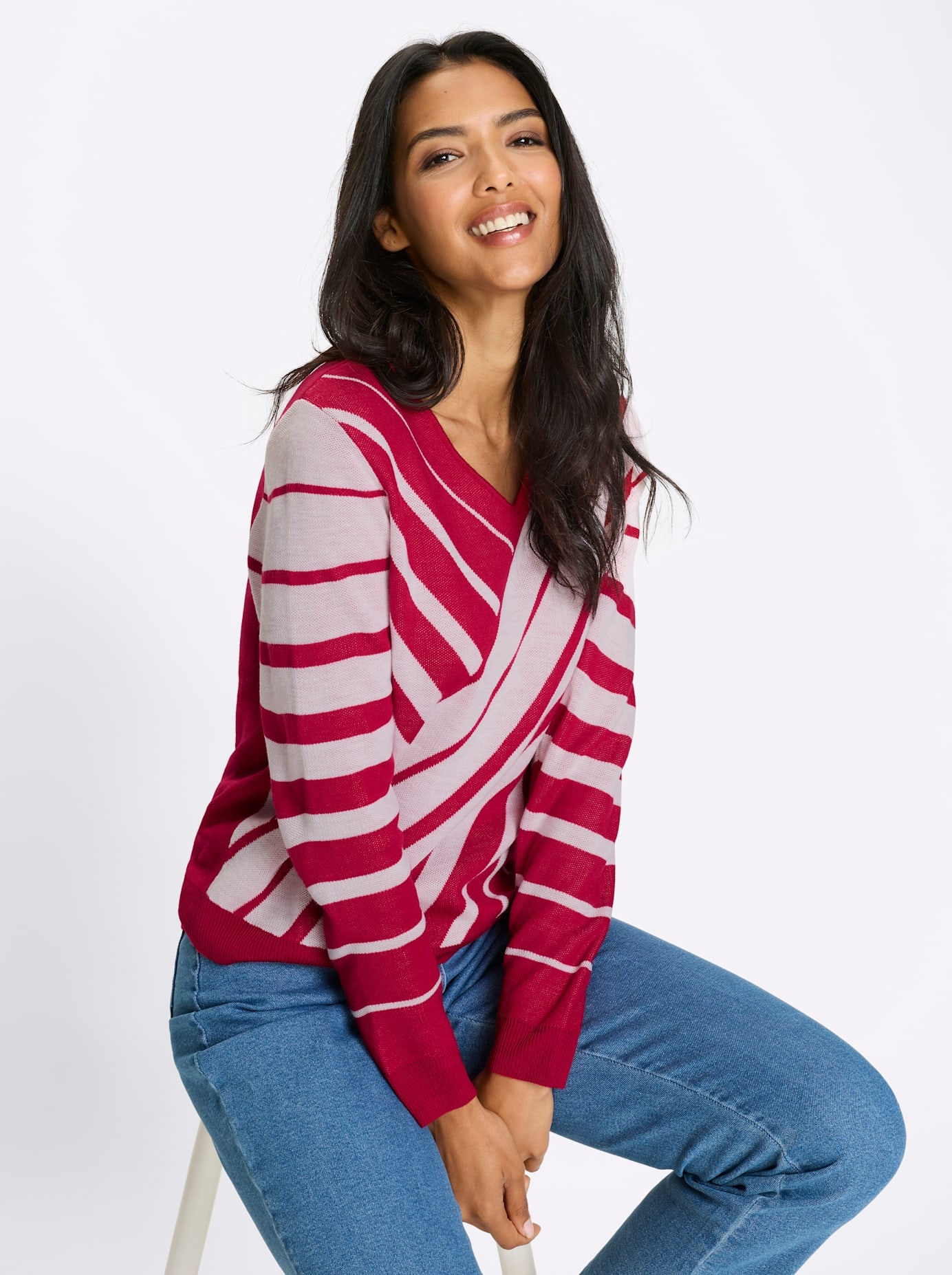 Classic Basics V-Ausschnitt-Pullover »Langarm-Pullover«