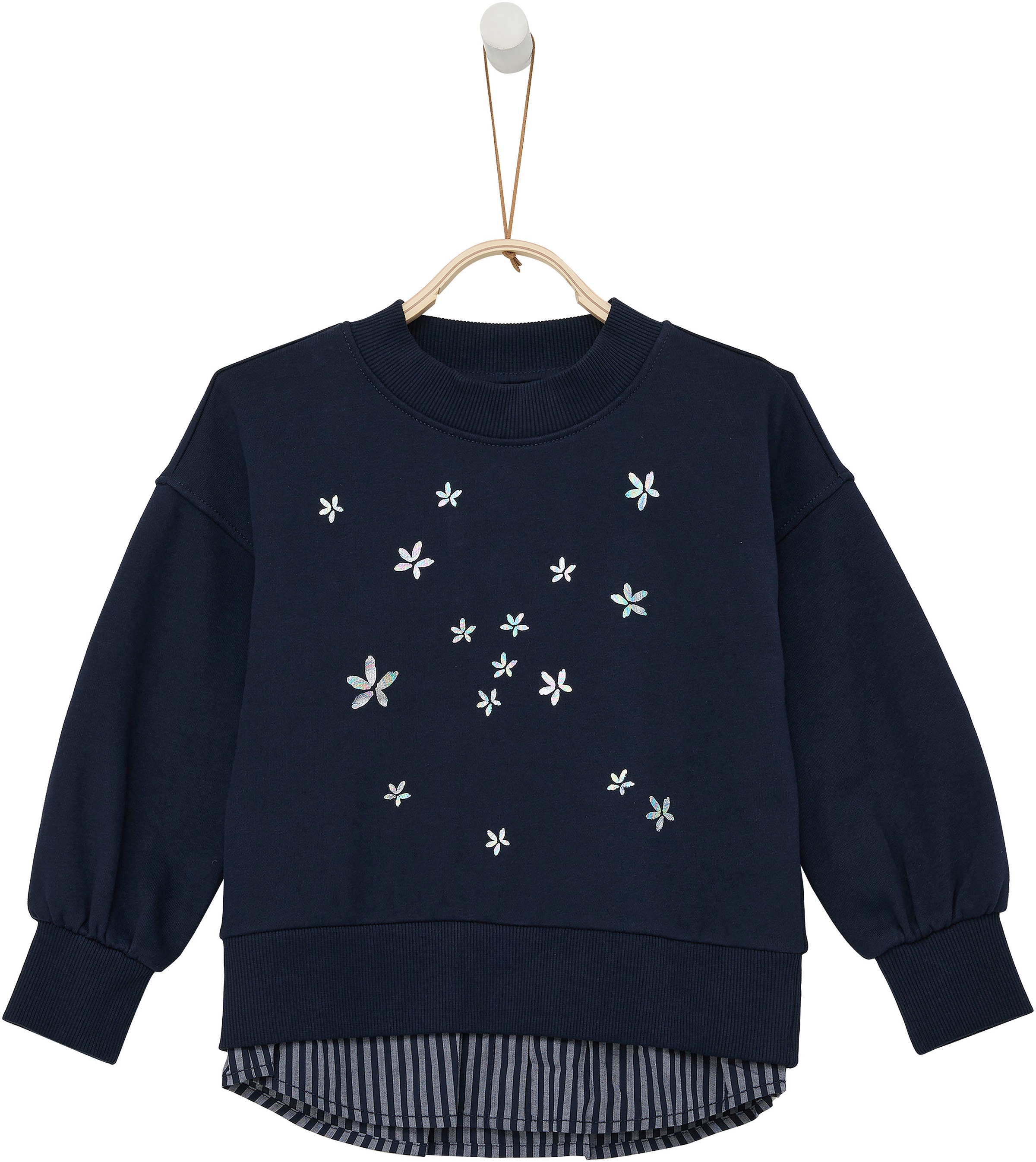 s.Oliver bestellen Sweatshirt, Junior | mit BAUR Blumen- Aufdruck